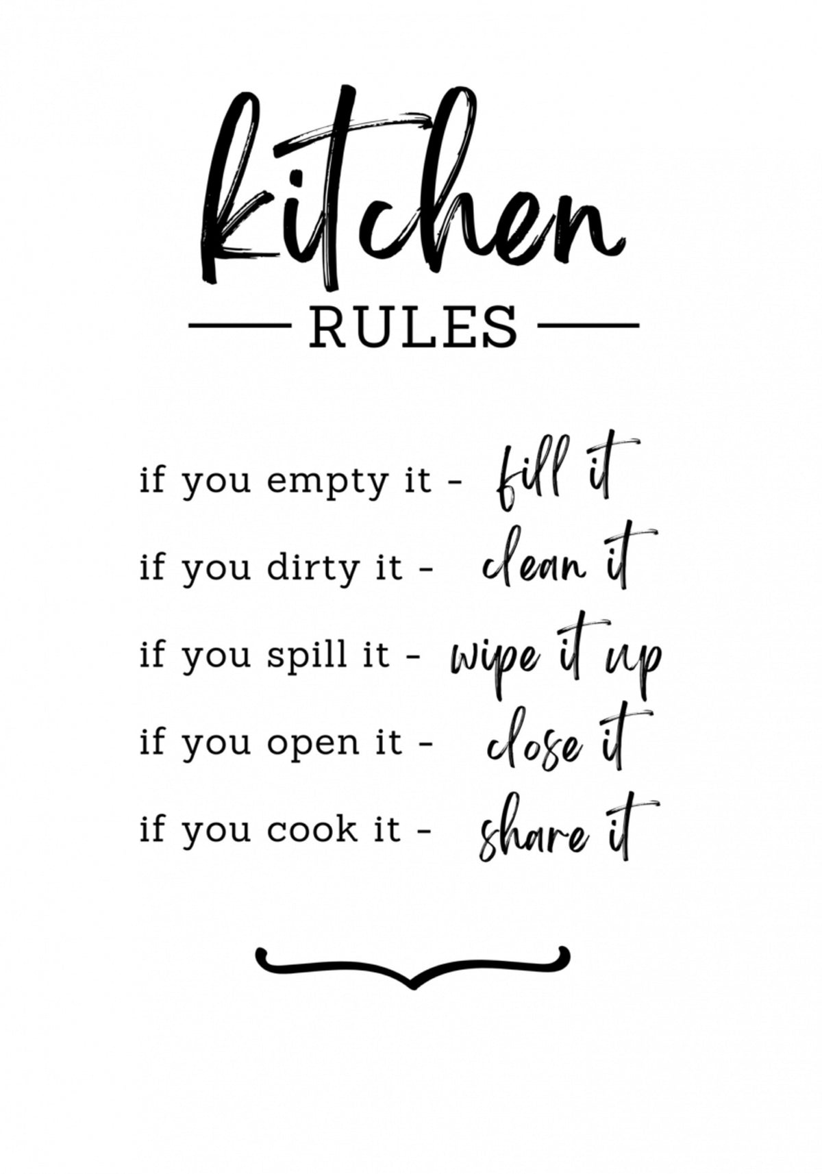 Regole della cucina moderna