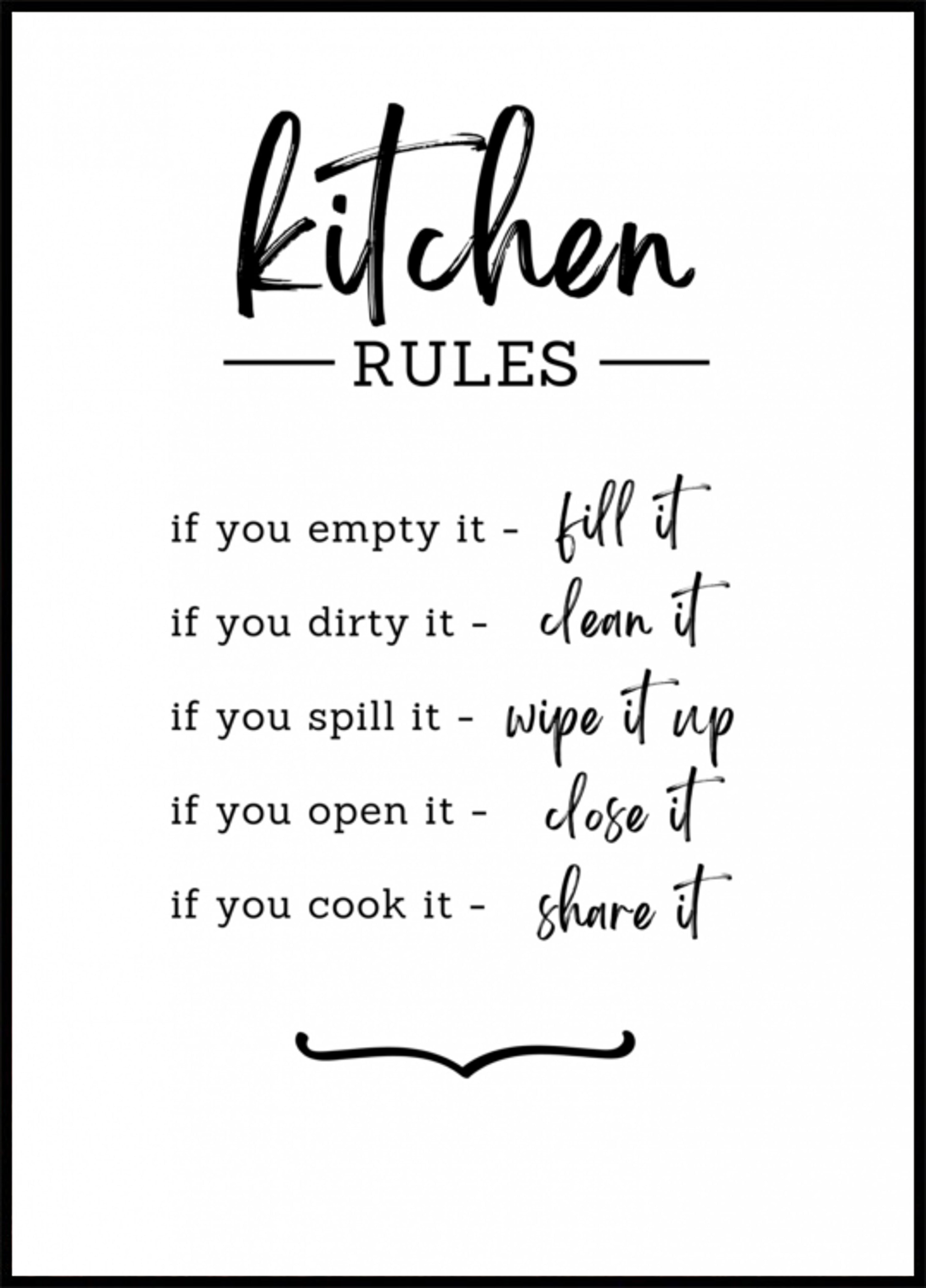 Regole della cucina moderna