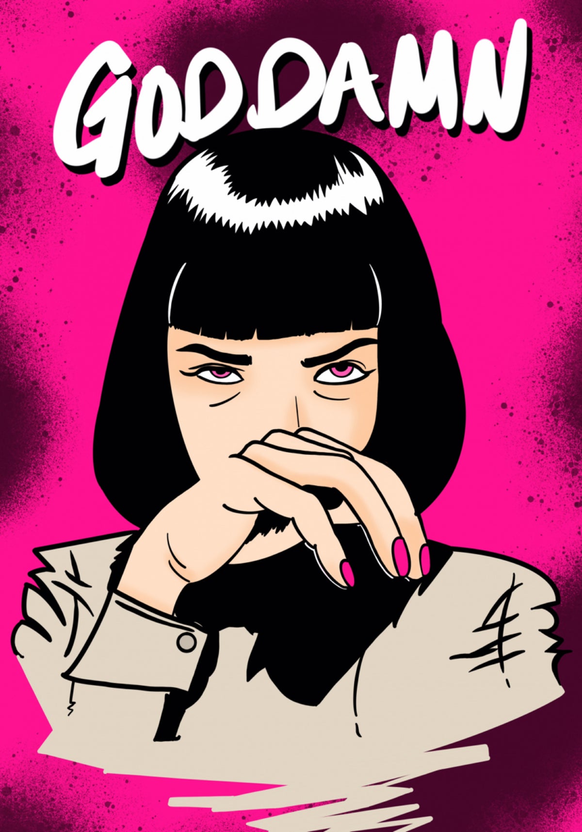 Donna impertinente della Pop Art