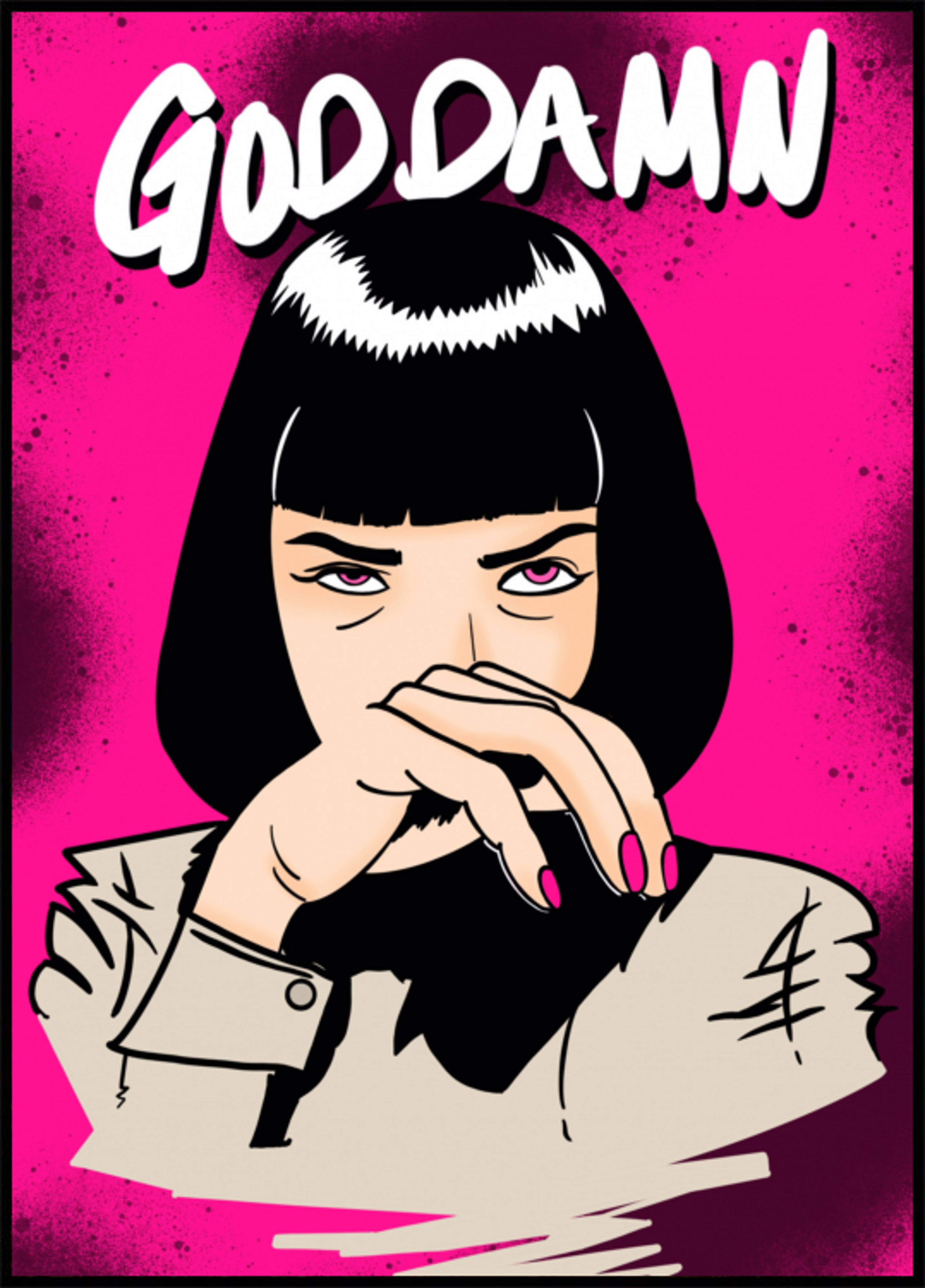 Donna impertinente della Pop Art