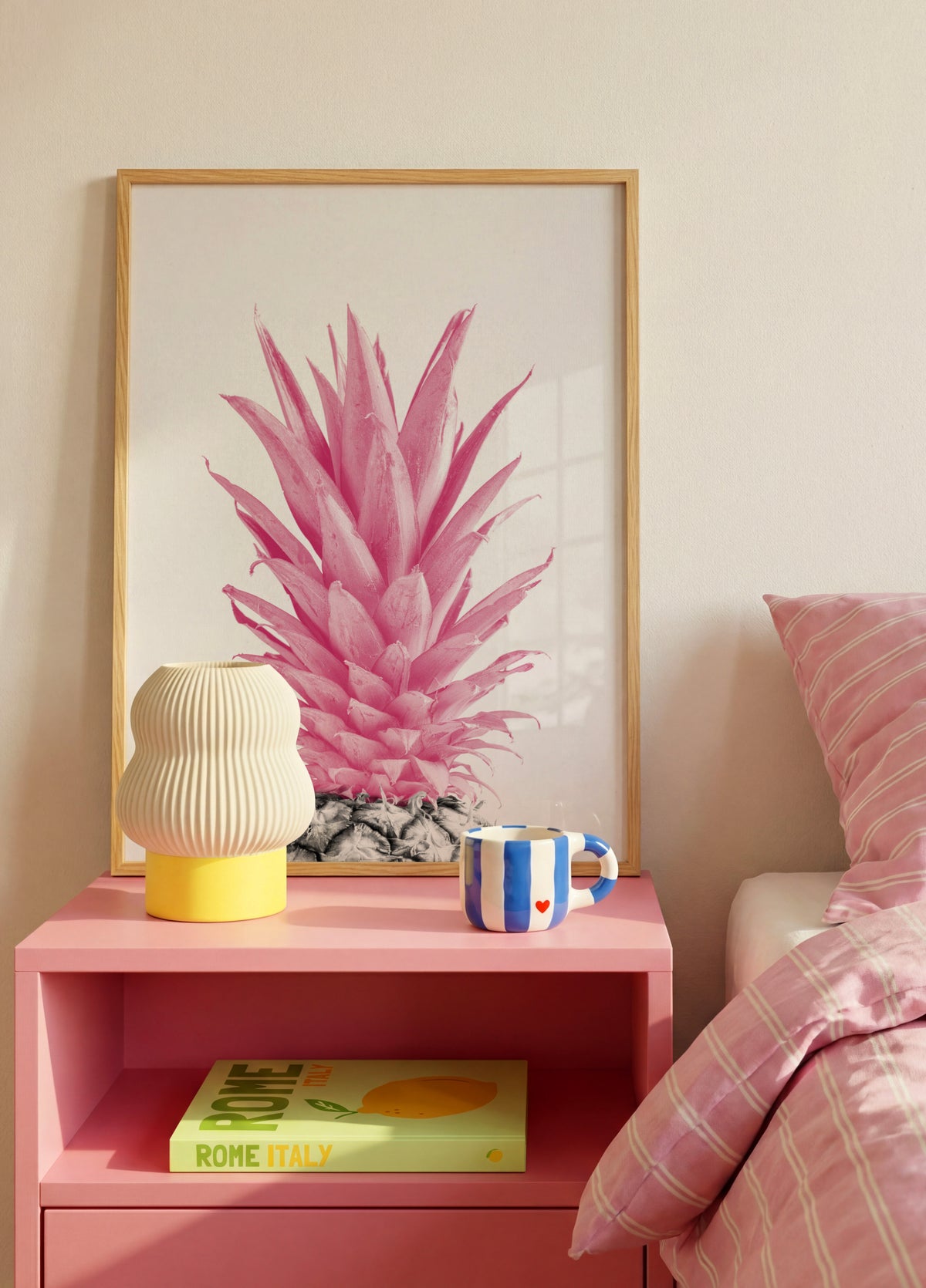 Ananas rosa tropicale