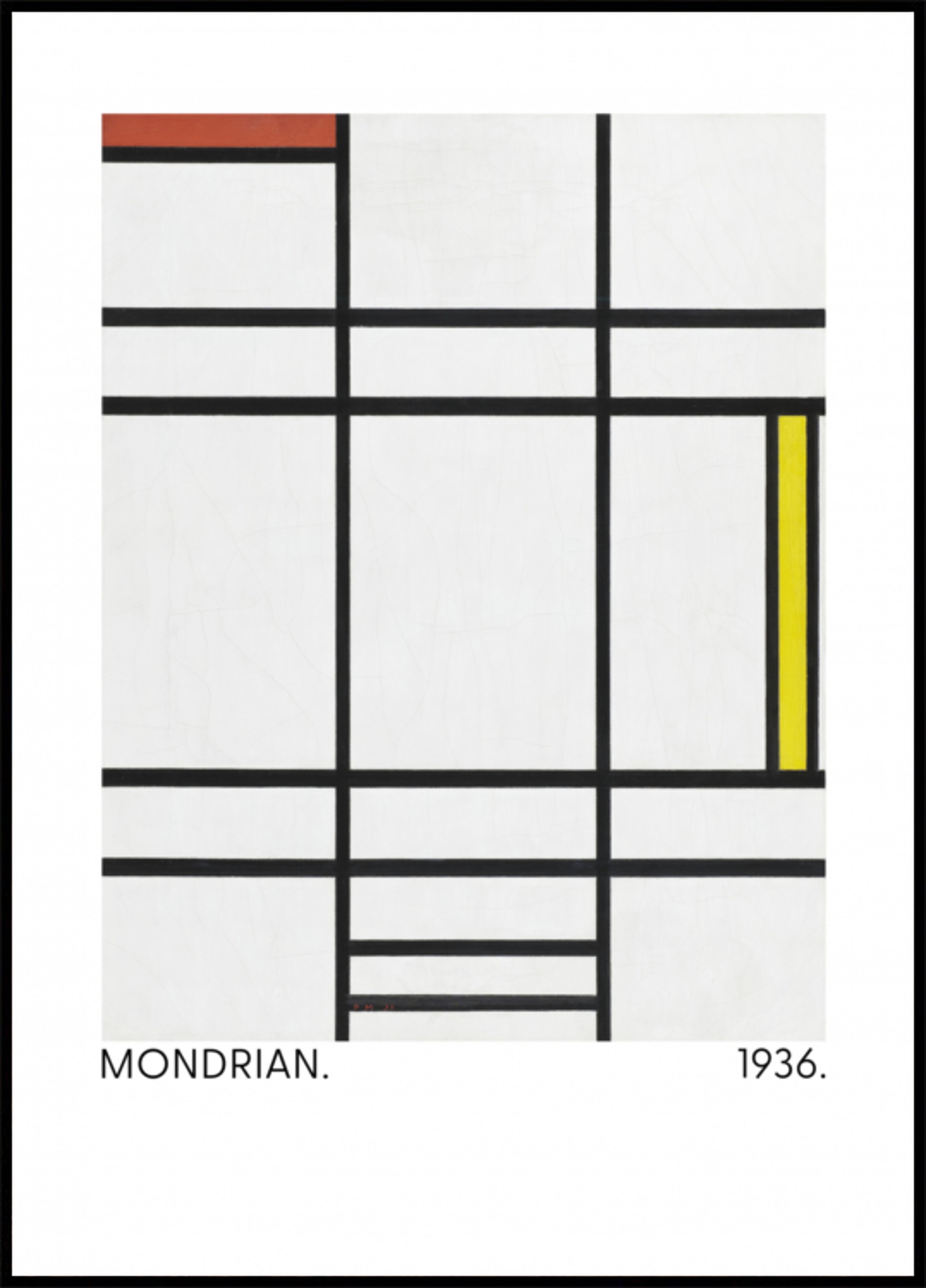 Composizione in bianco, rosso e giallo 1936
