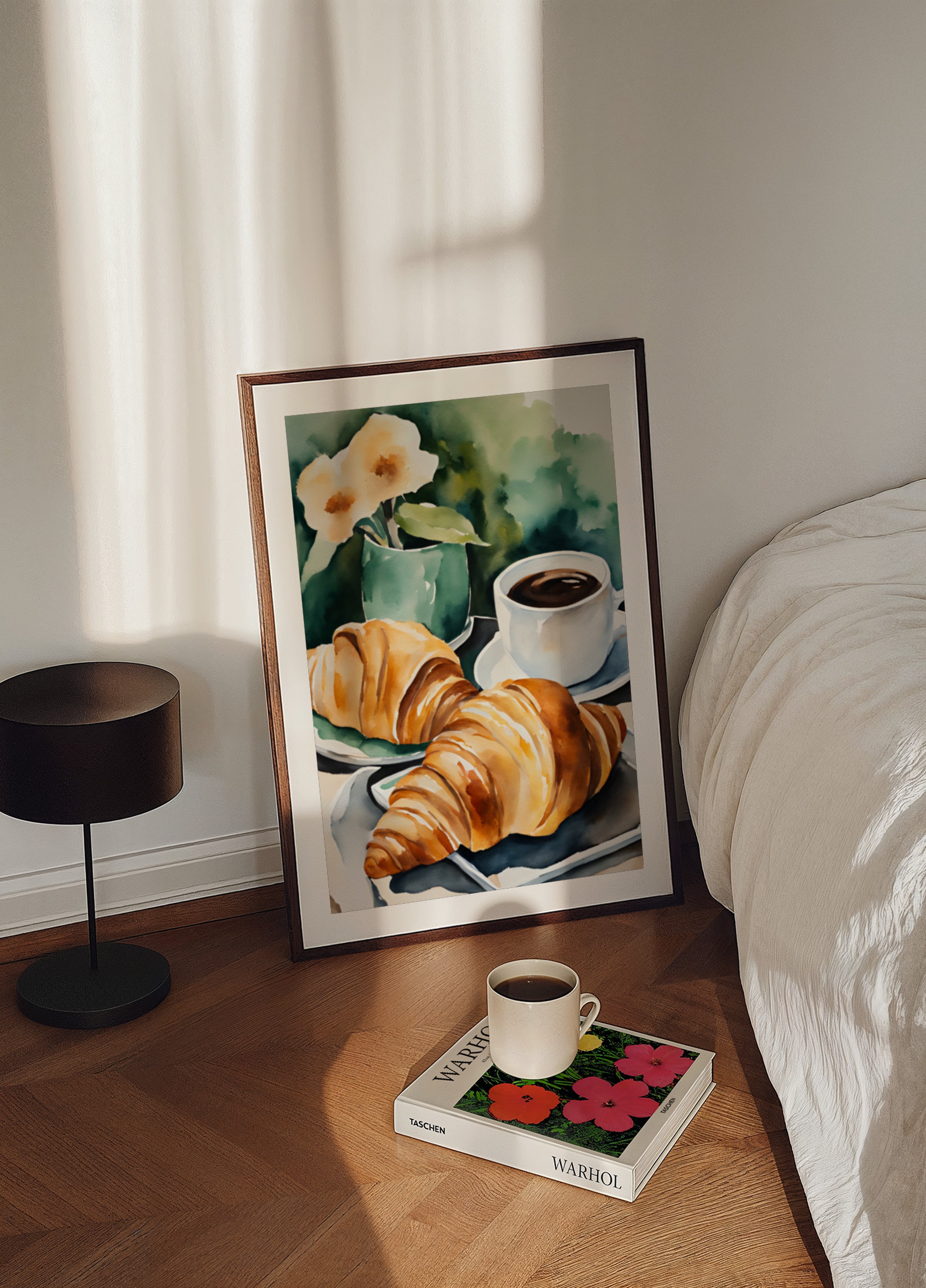 Fresh Croissants and Coffee - Posterbox