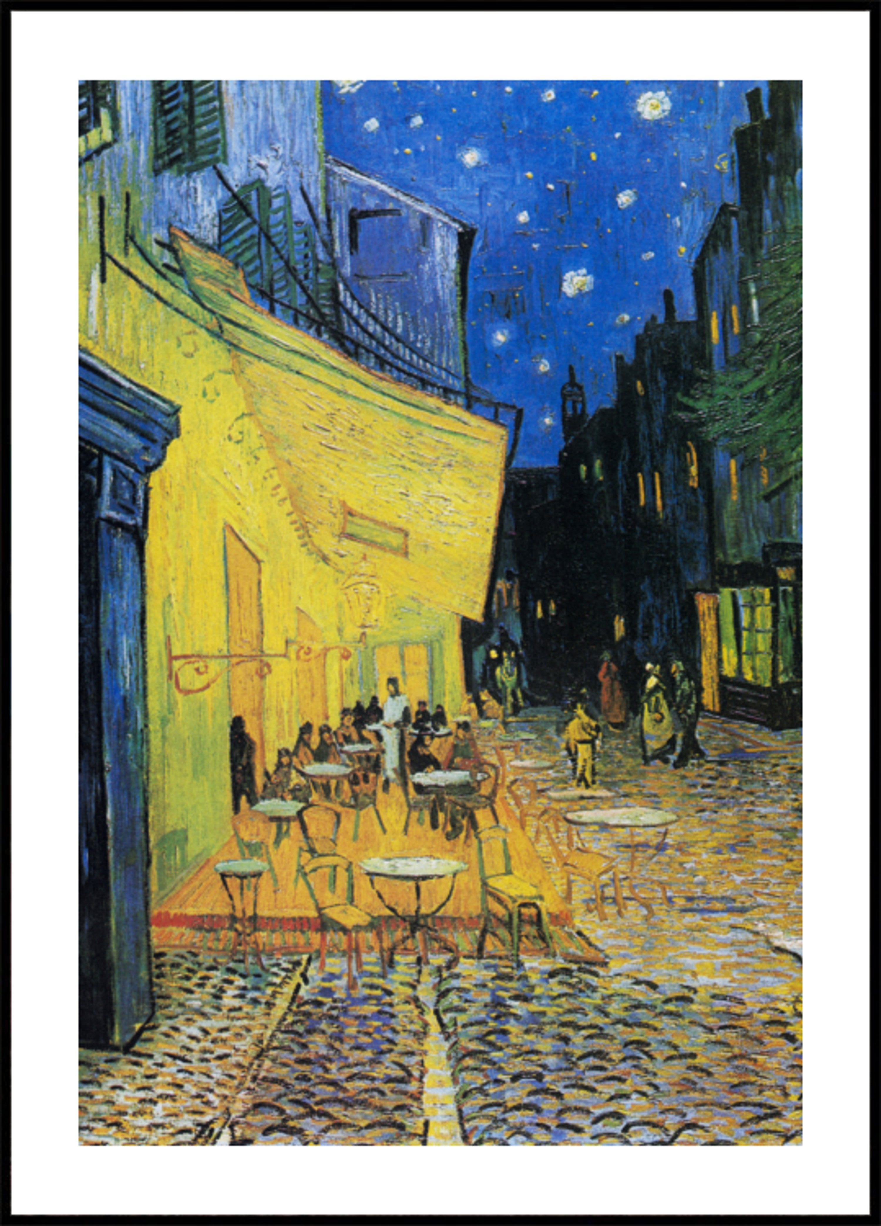 Terrazza del caffè di notte