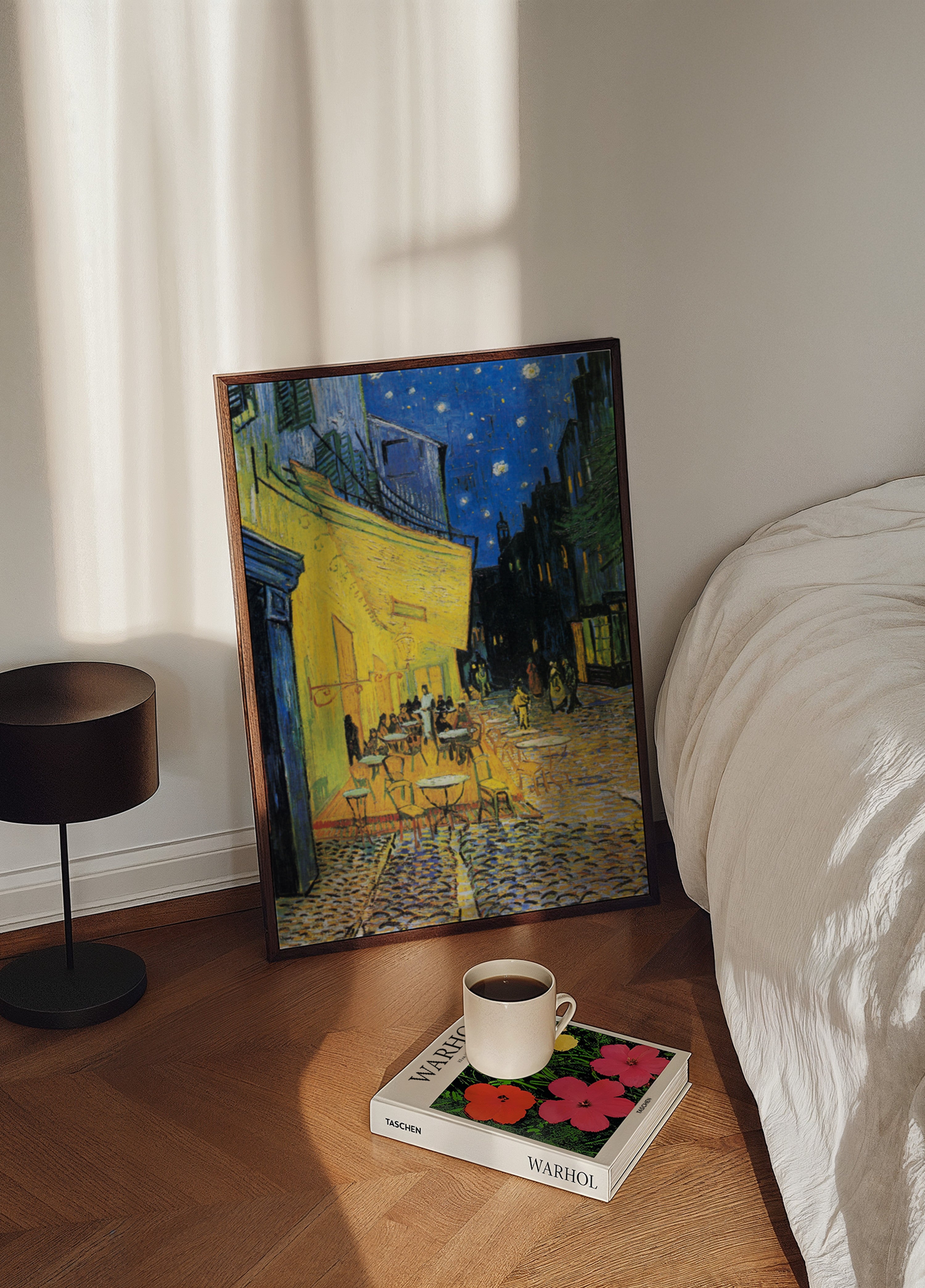 Terrazza del caffè di notte