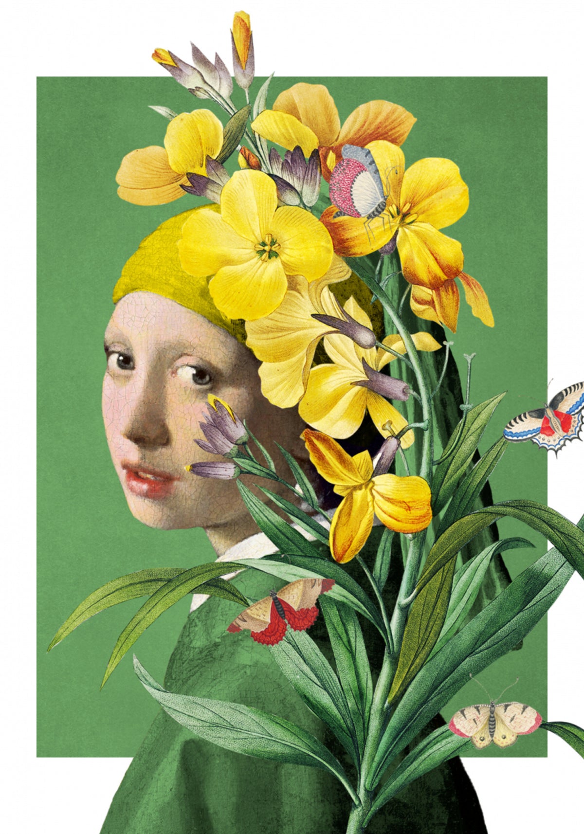 Ritratto floreale giallo