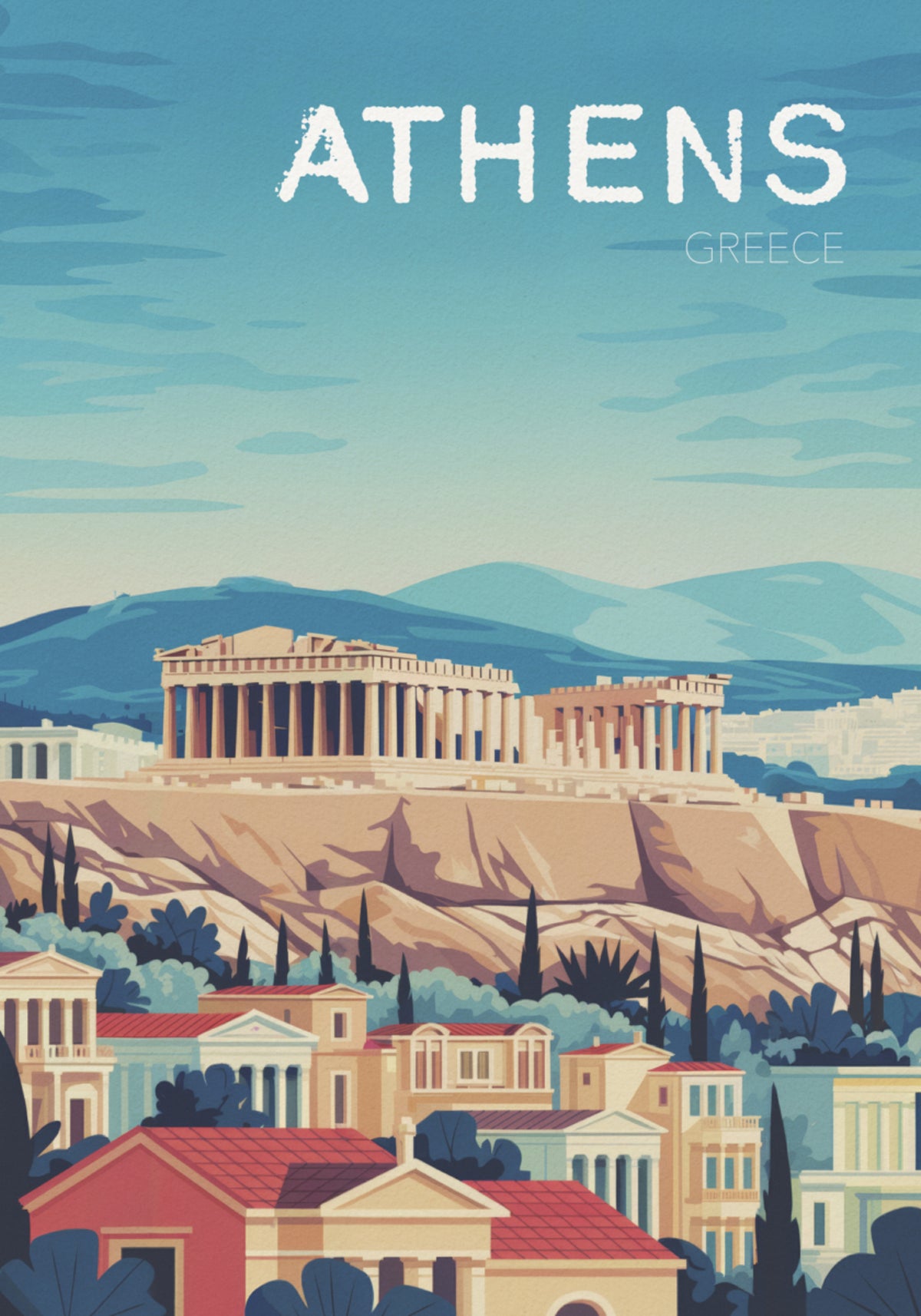 Vista dell'acropoli di Atene