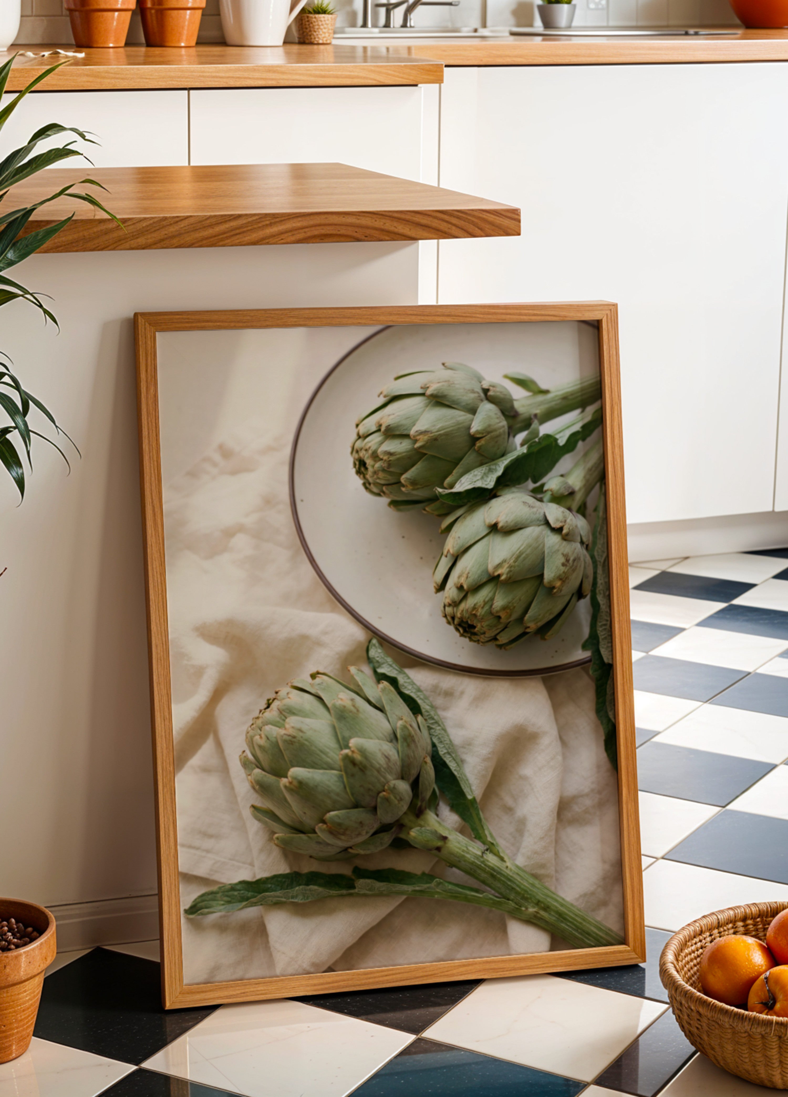 Fresh Green Artichokes - Posterbox