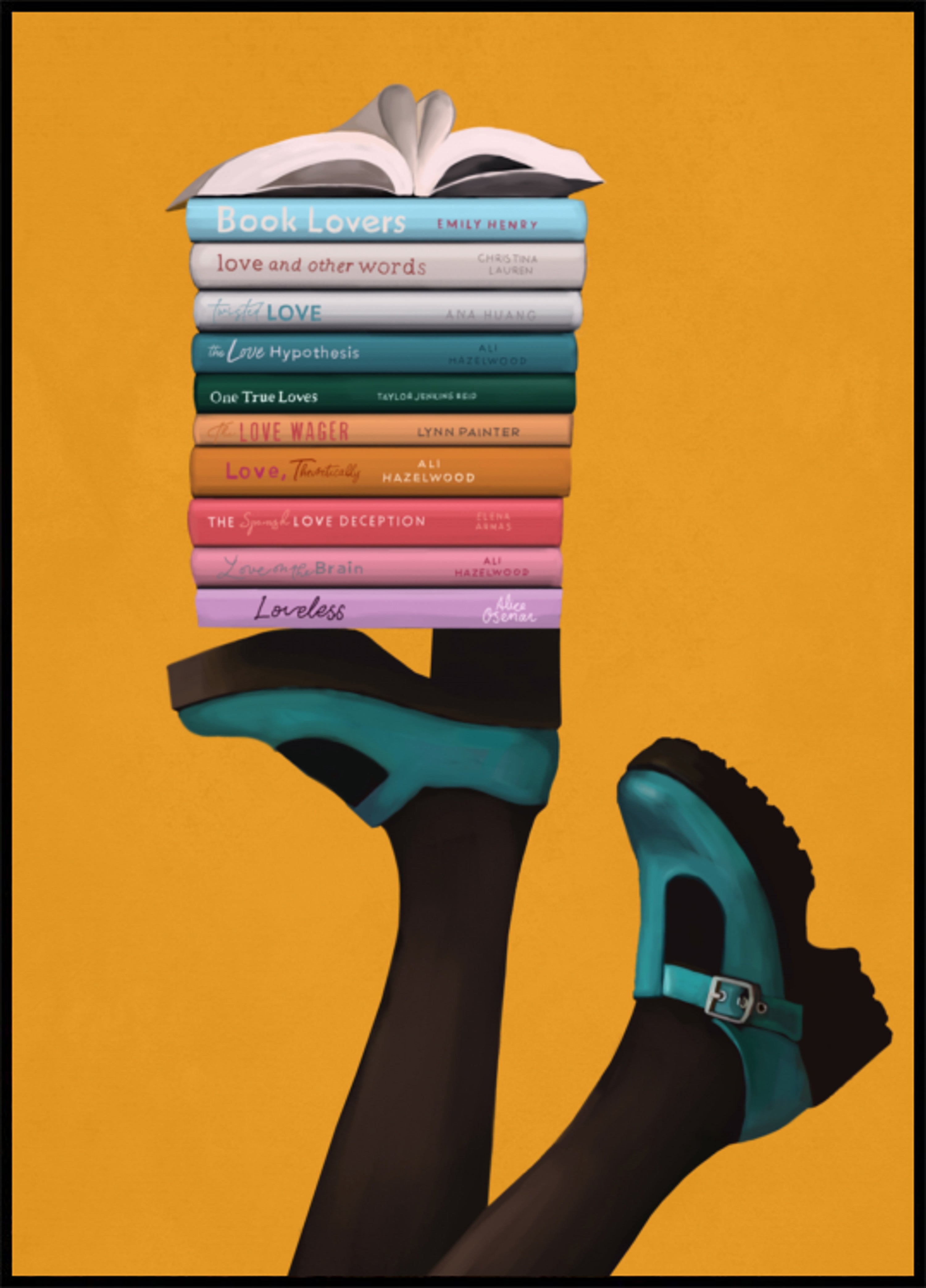 Piedi stravaganti dell'amante del libro