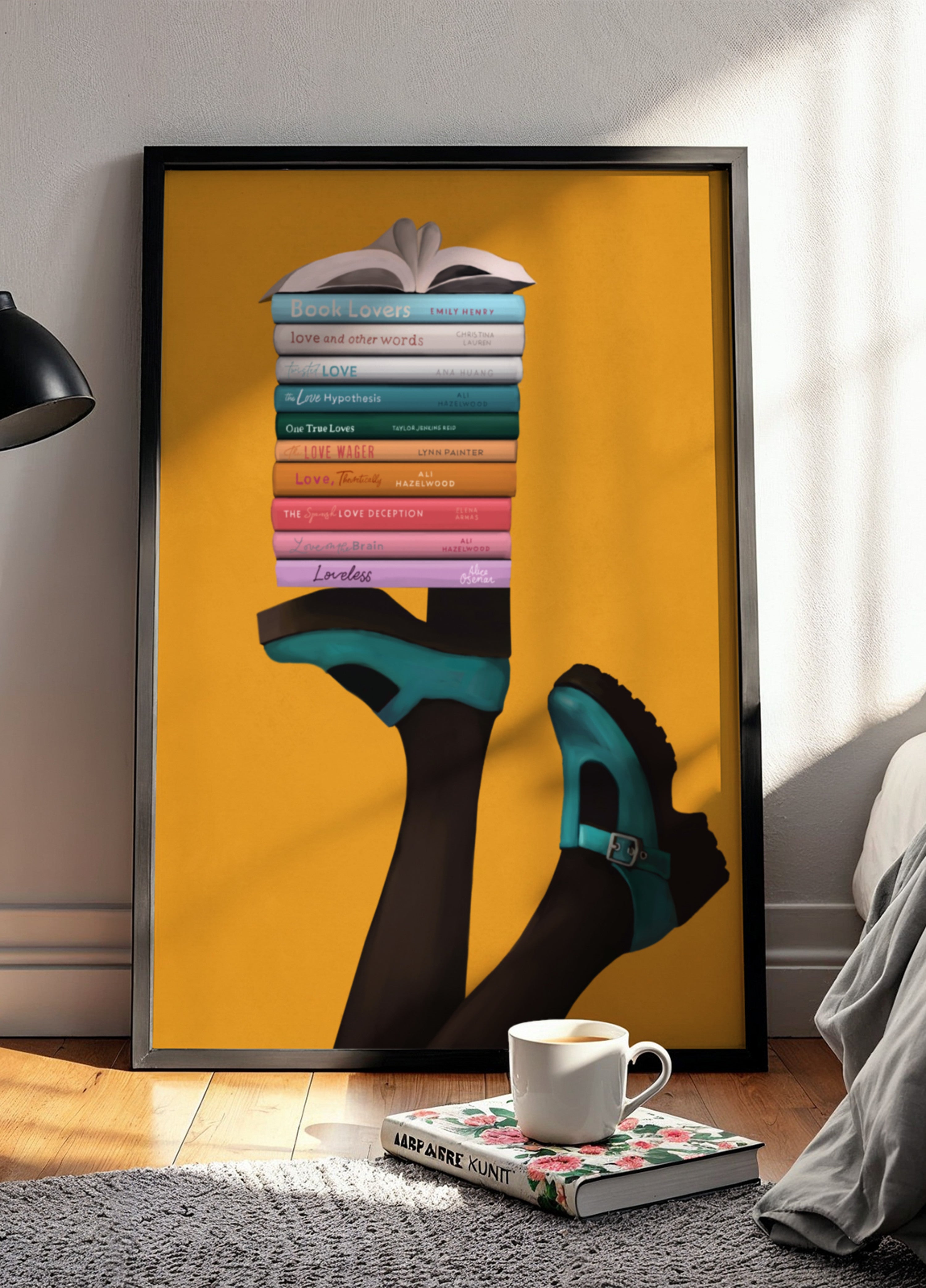 Piedi stravaganti dell'amante del libro