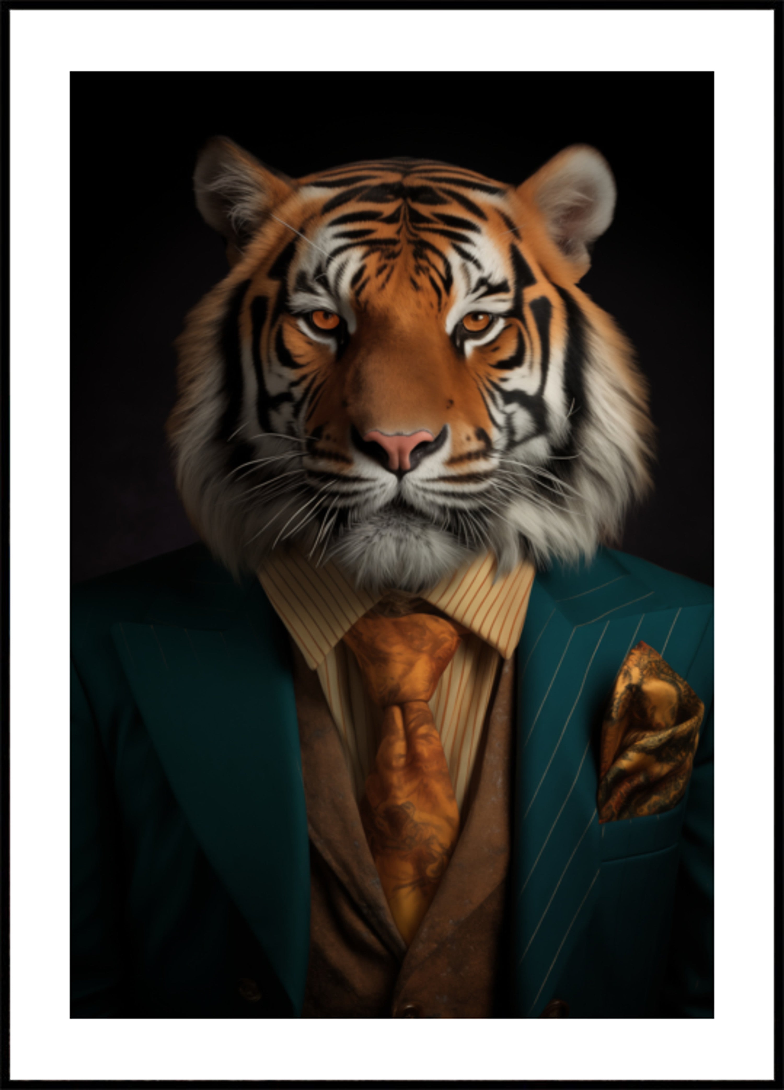 Ritratto di tigre azzimata