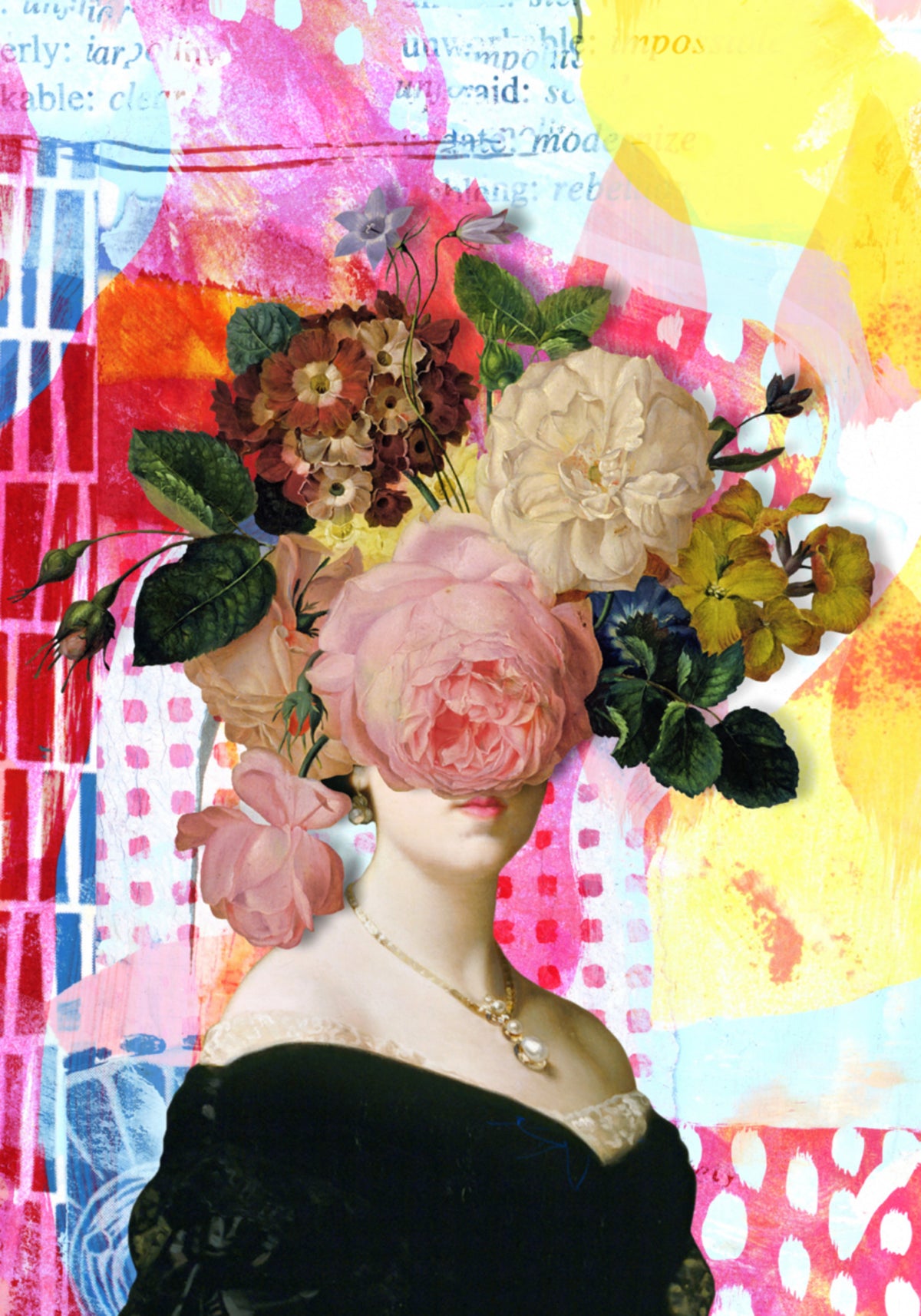 Signora floreale surreale