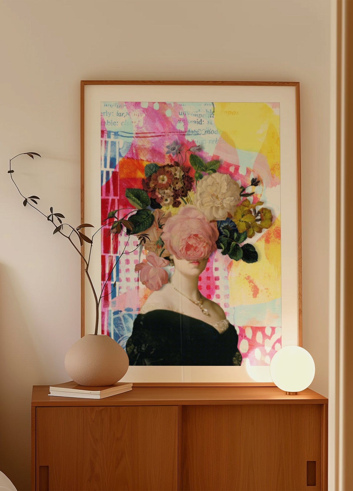 Signora floreale surreale