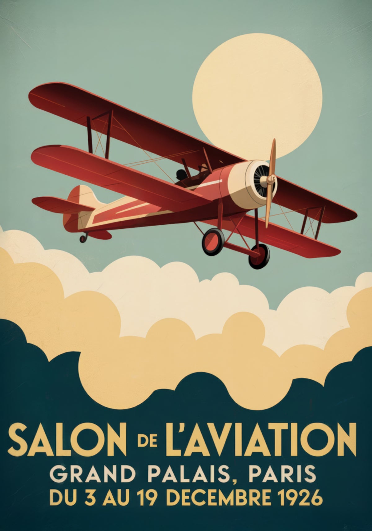 Spettacolo aereo vintage di Parigi