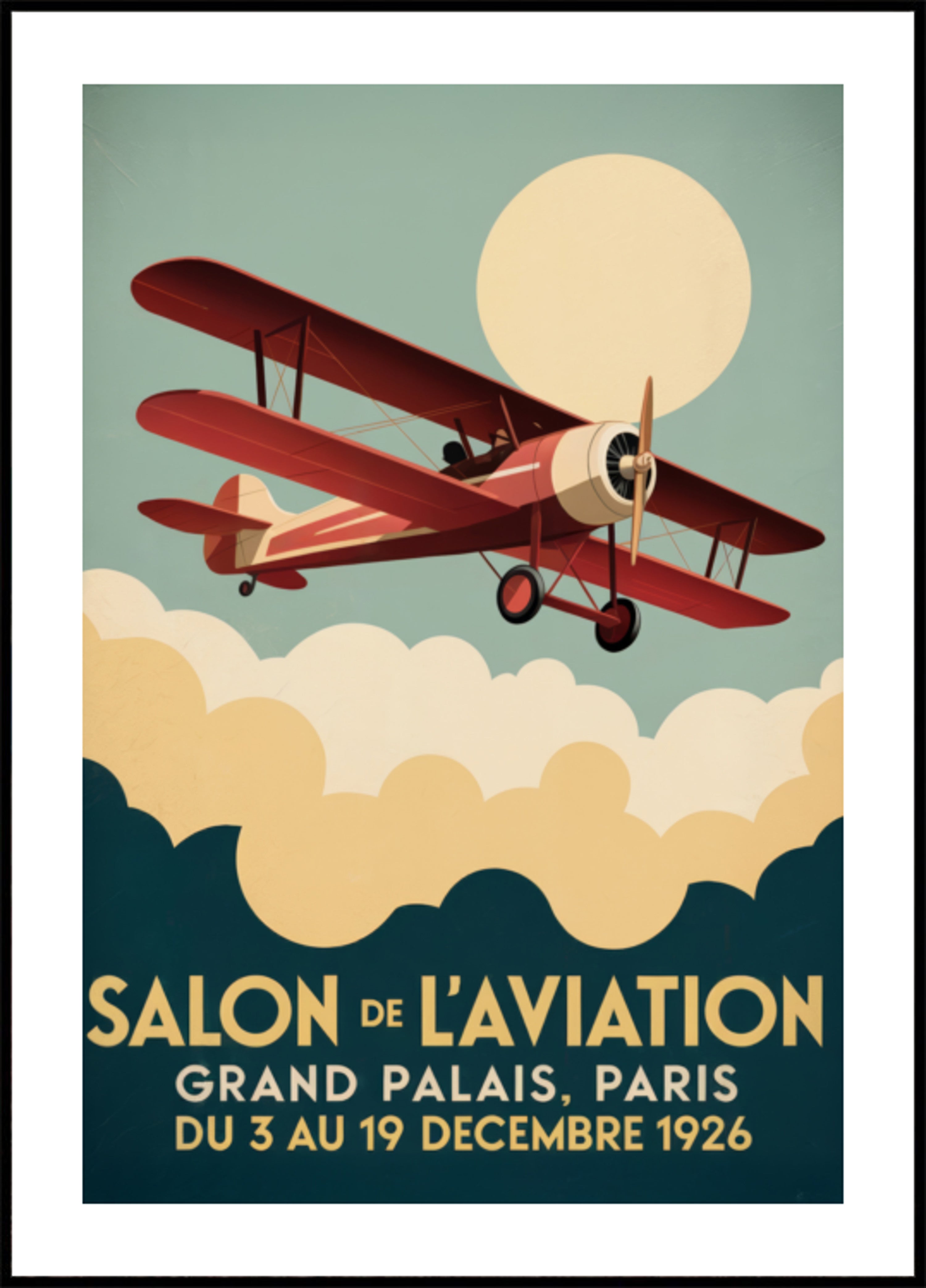 Spettacolo aereo vintage di Parigi