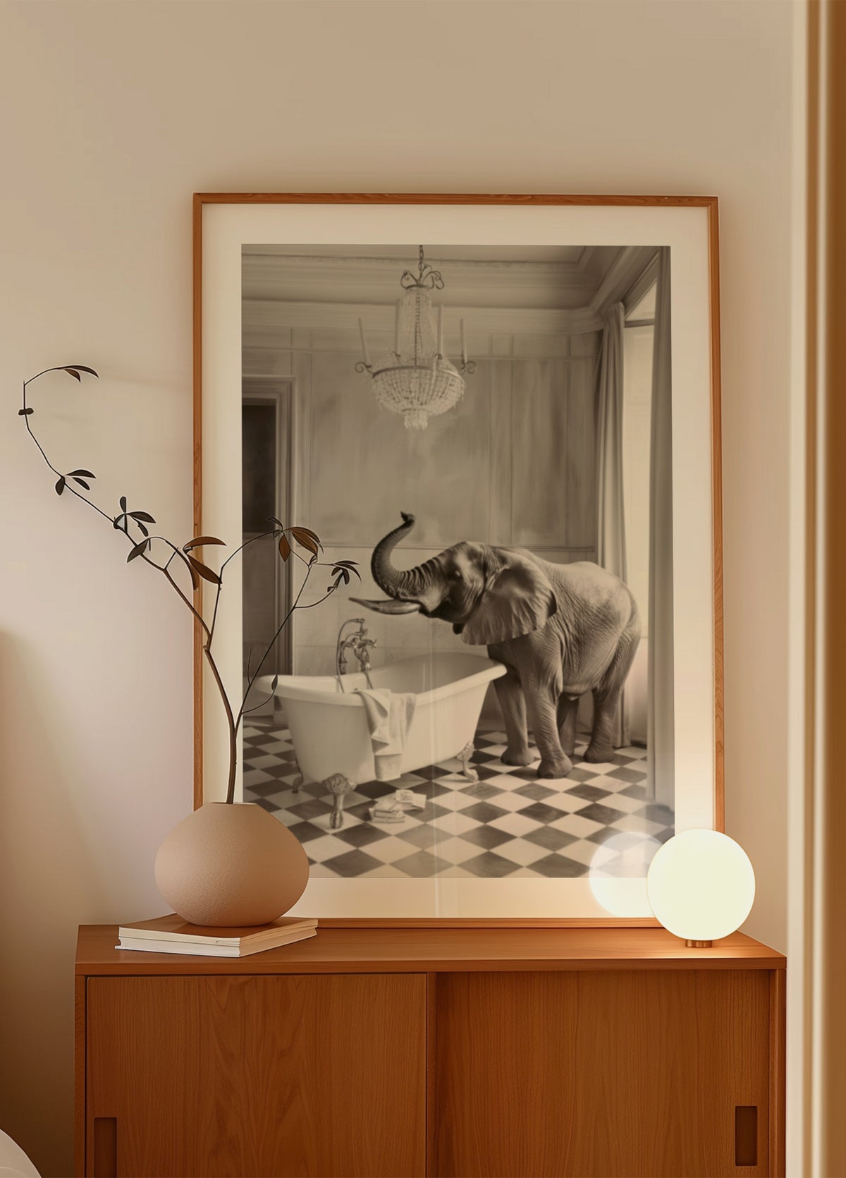 L'elegante vasca da bagno dell'elefante