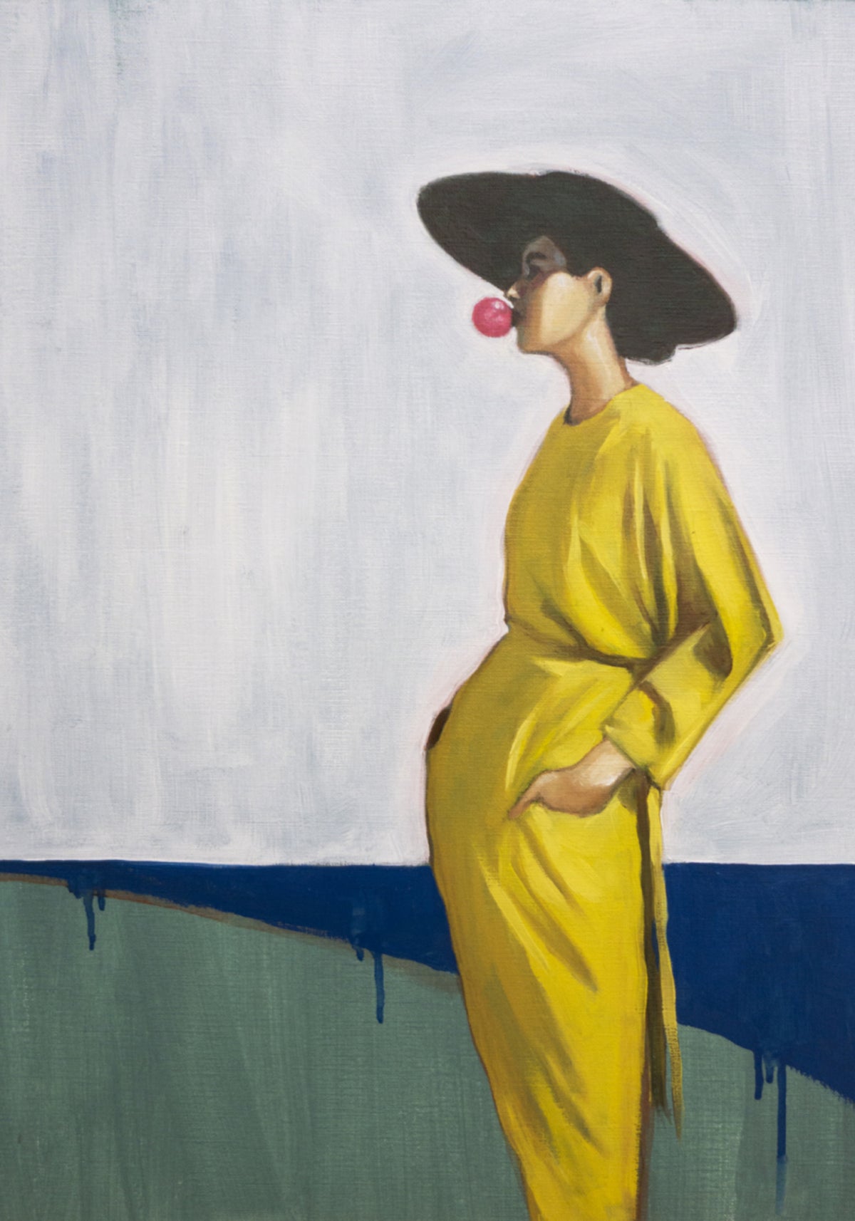 Bolla rosa donna elegante