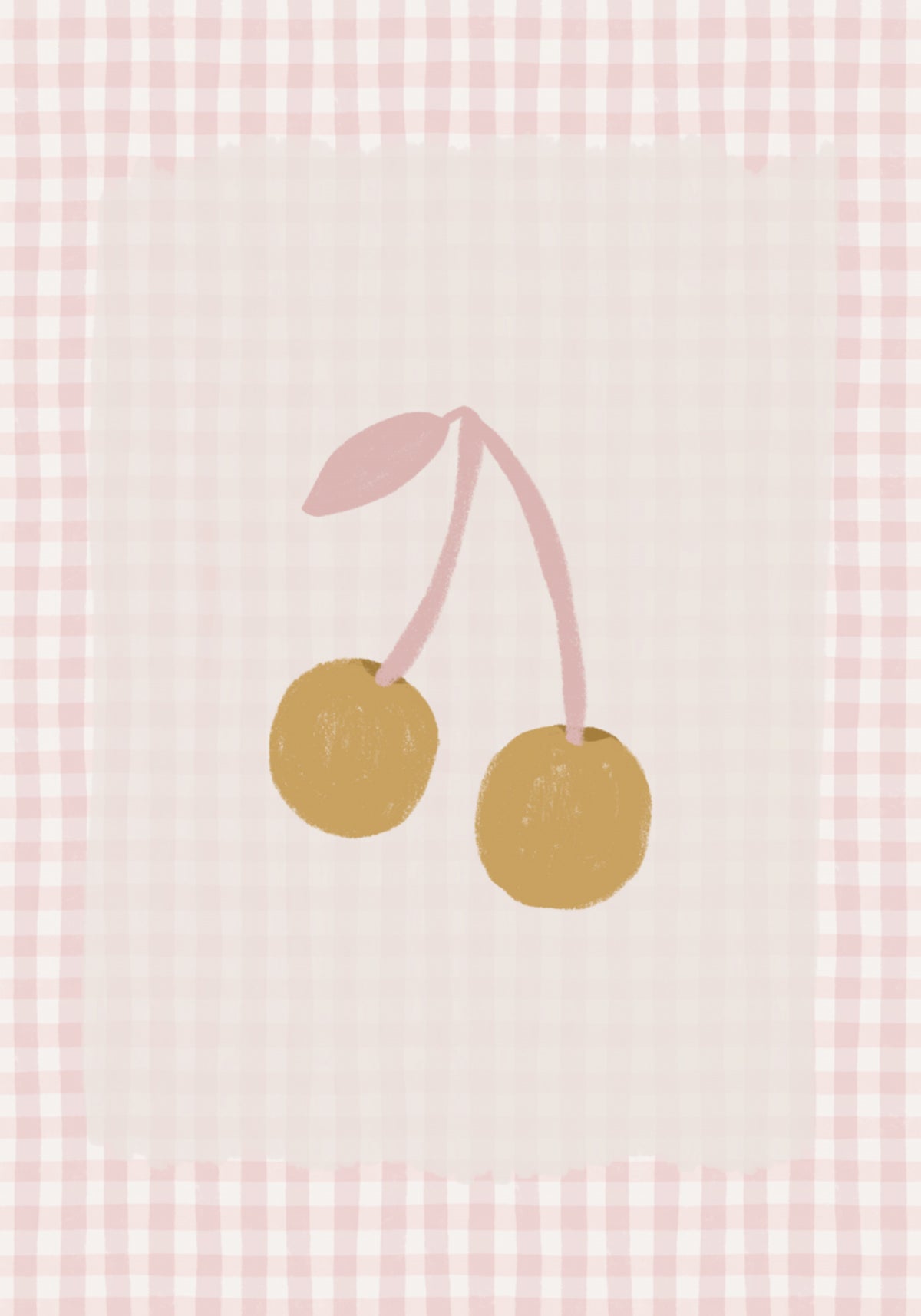 Dolci ciliegie a quadretti