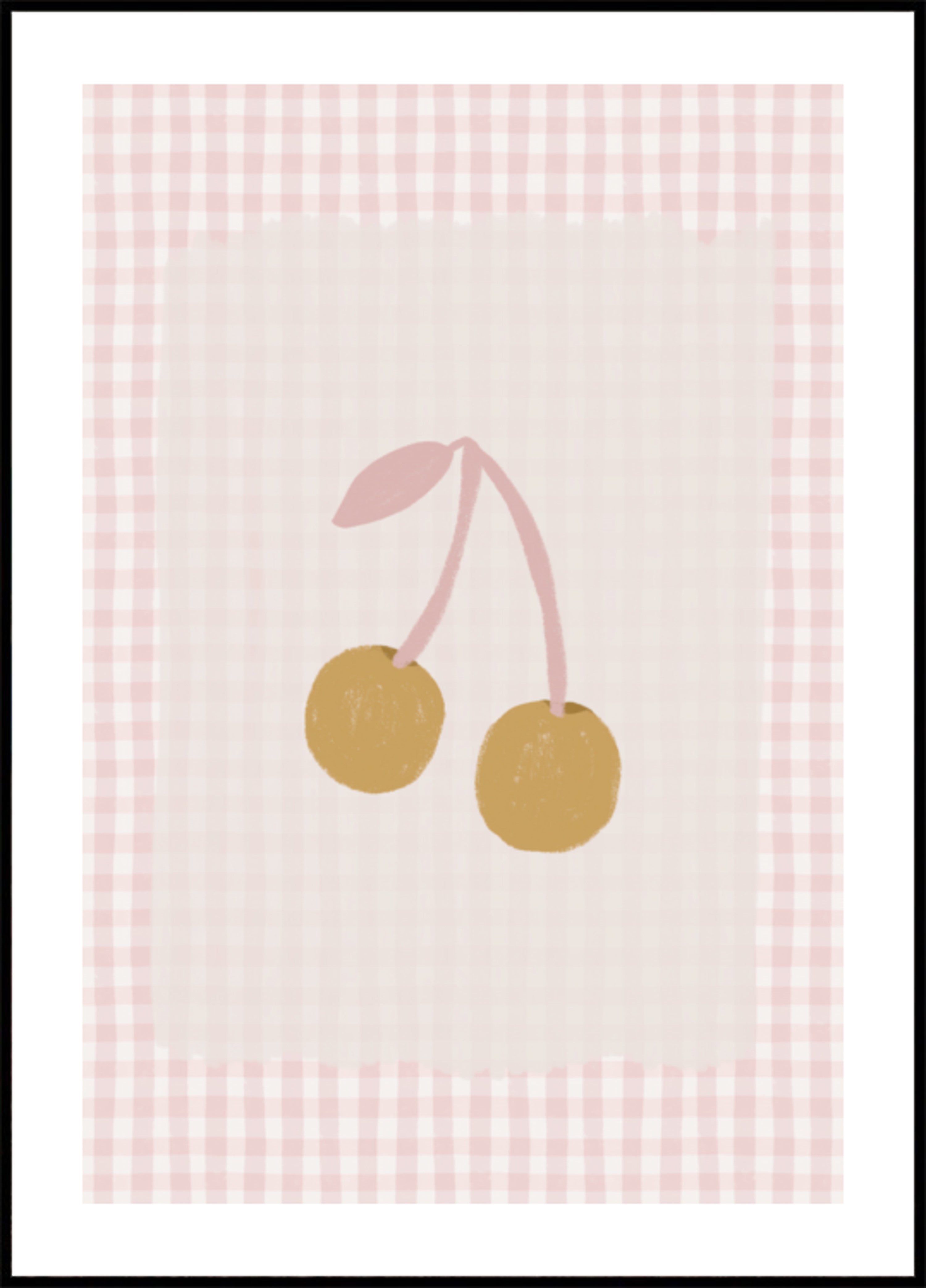 Dolci ciliegie a quadretti