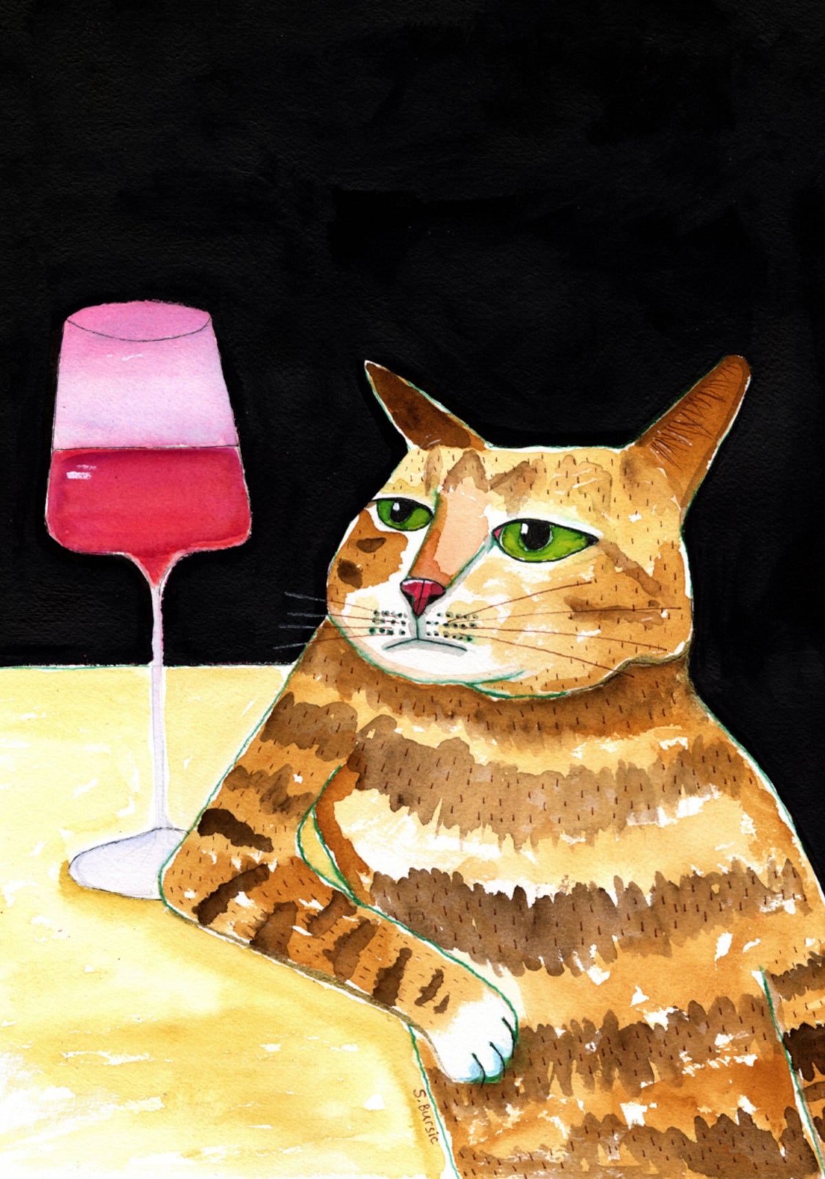 Vino del gatto scontroso