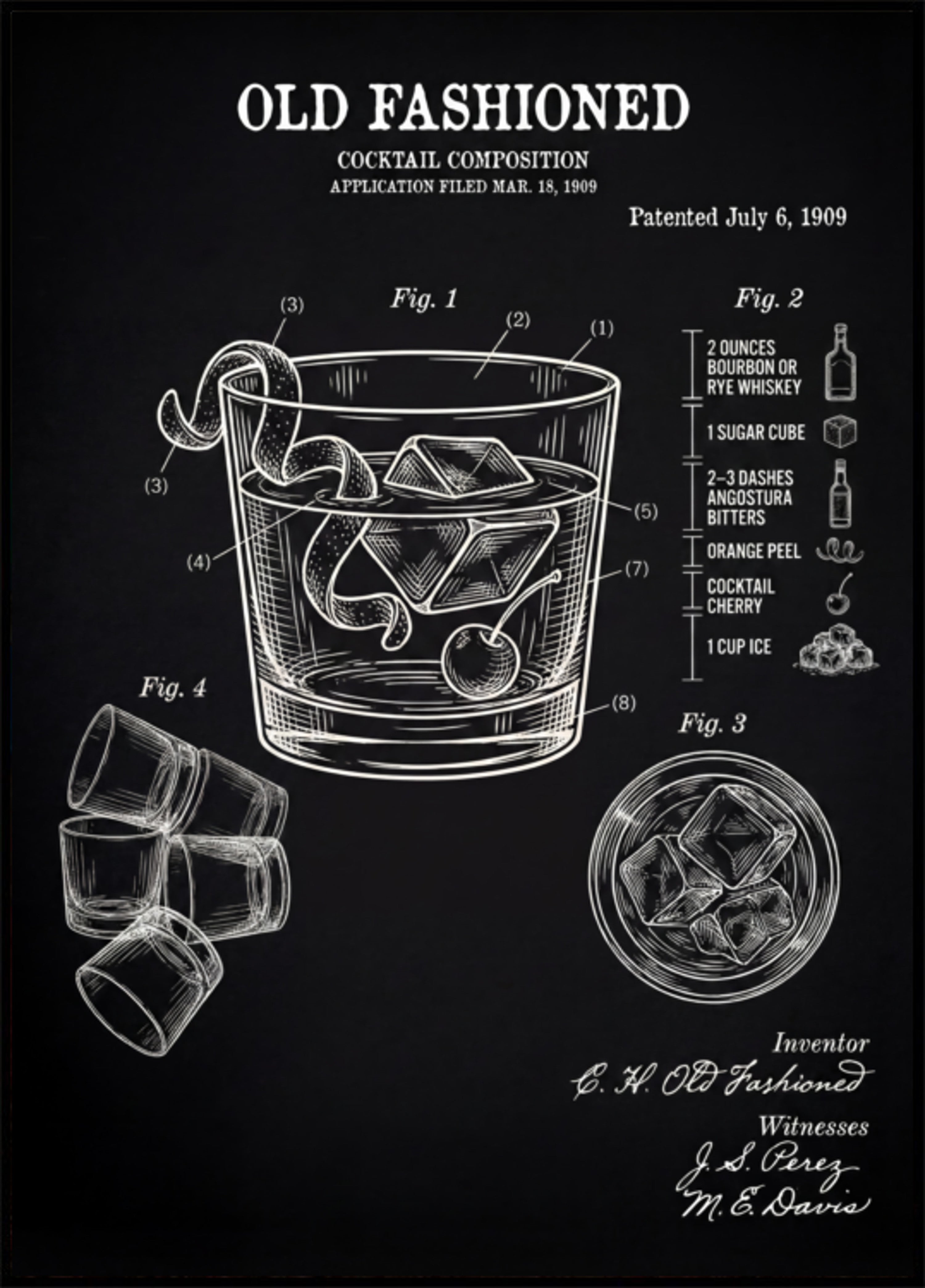Brevetto per cocktail vecchio stile
