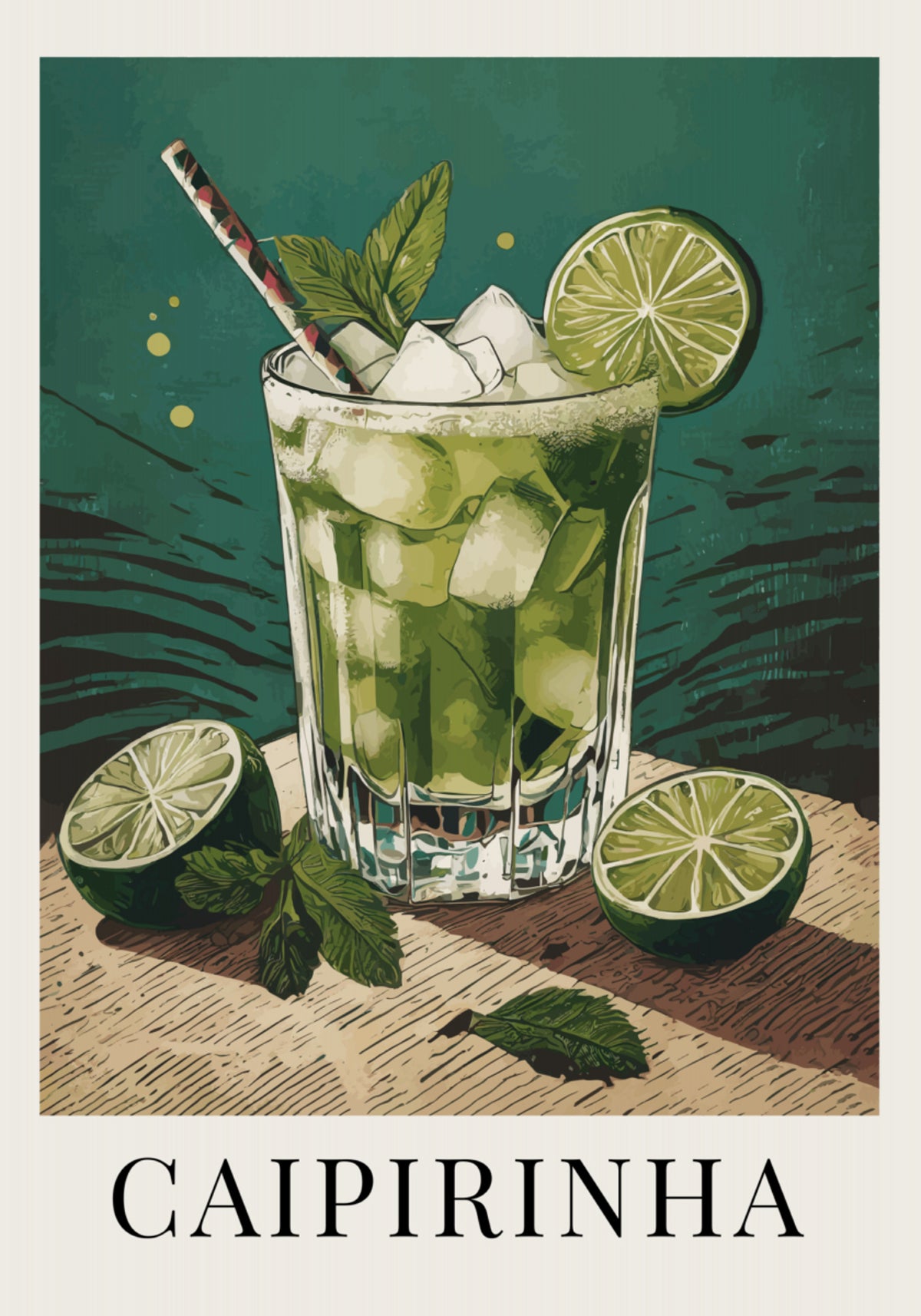 Cocktail rinfrescante di Caipirinha