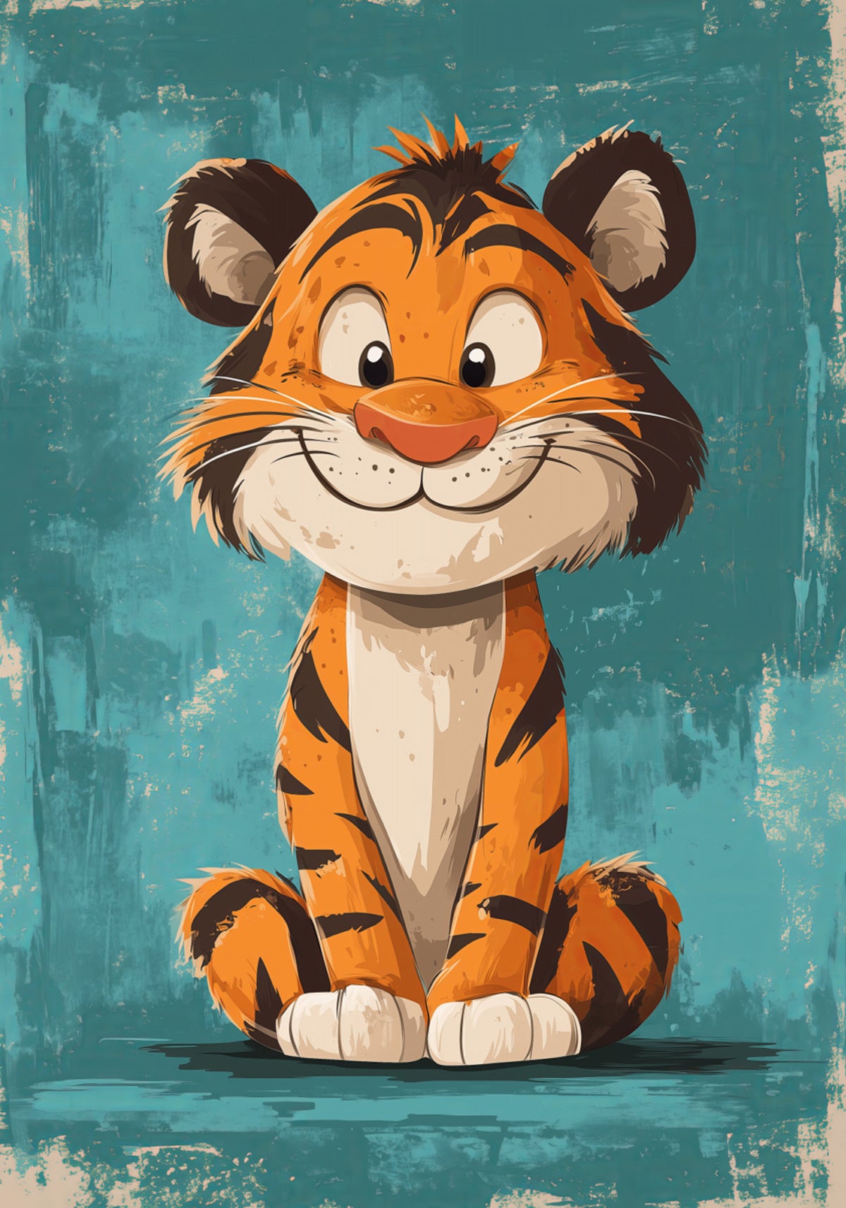 Cucciolo di tigre felice