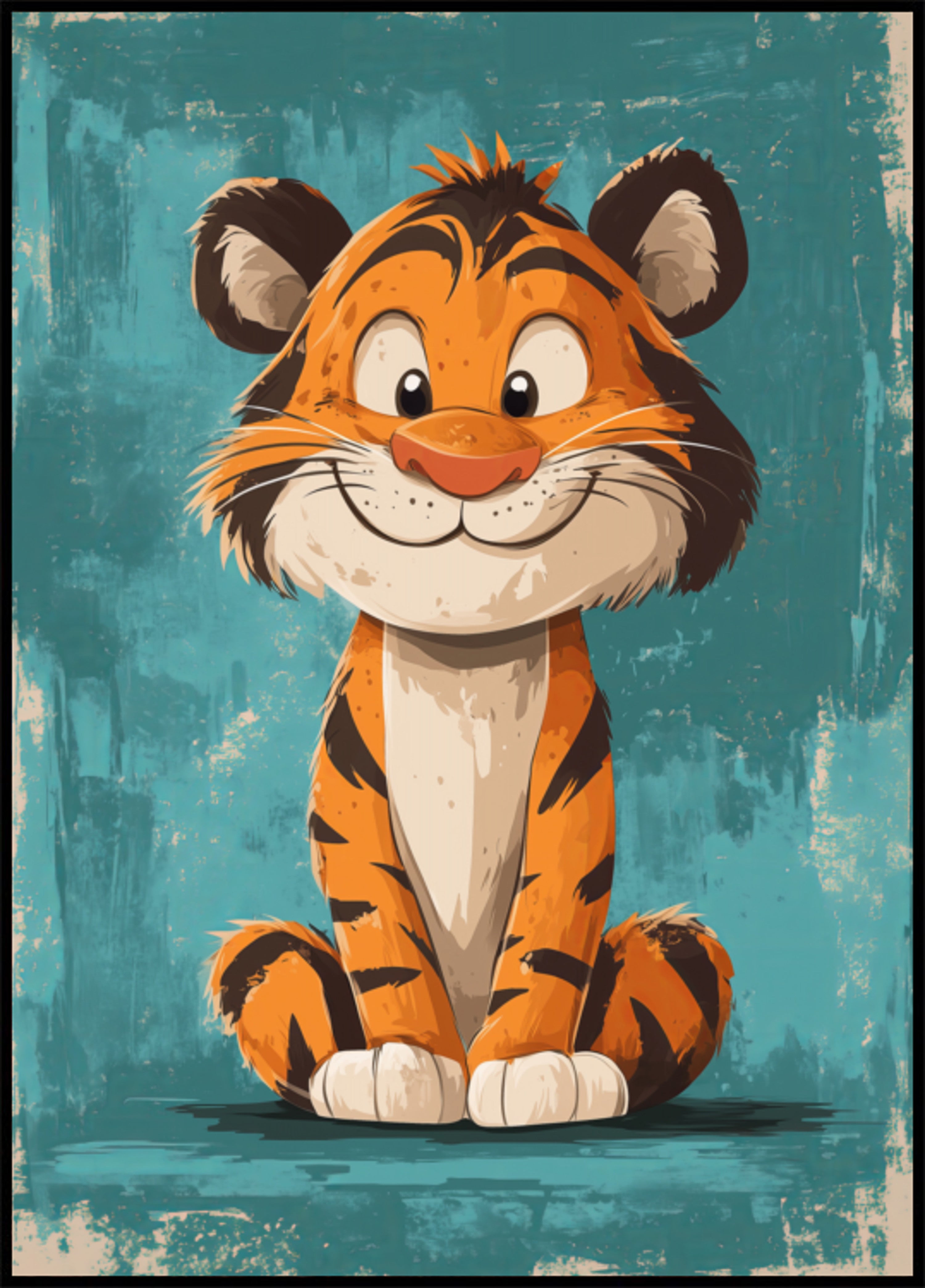 Cucciolo di tigre felice