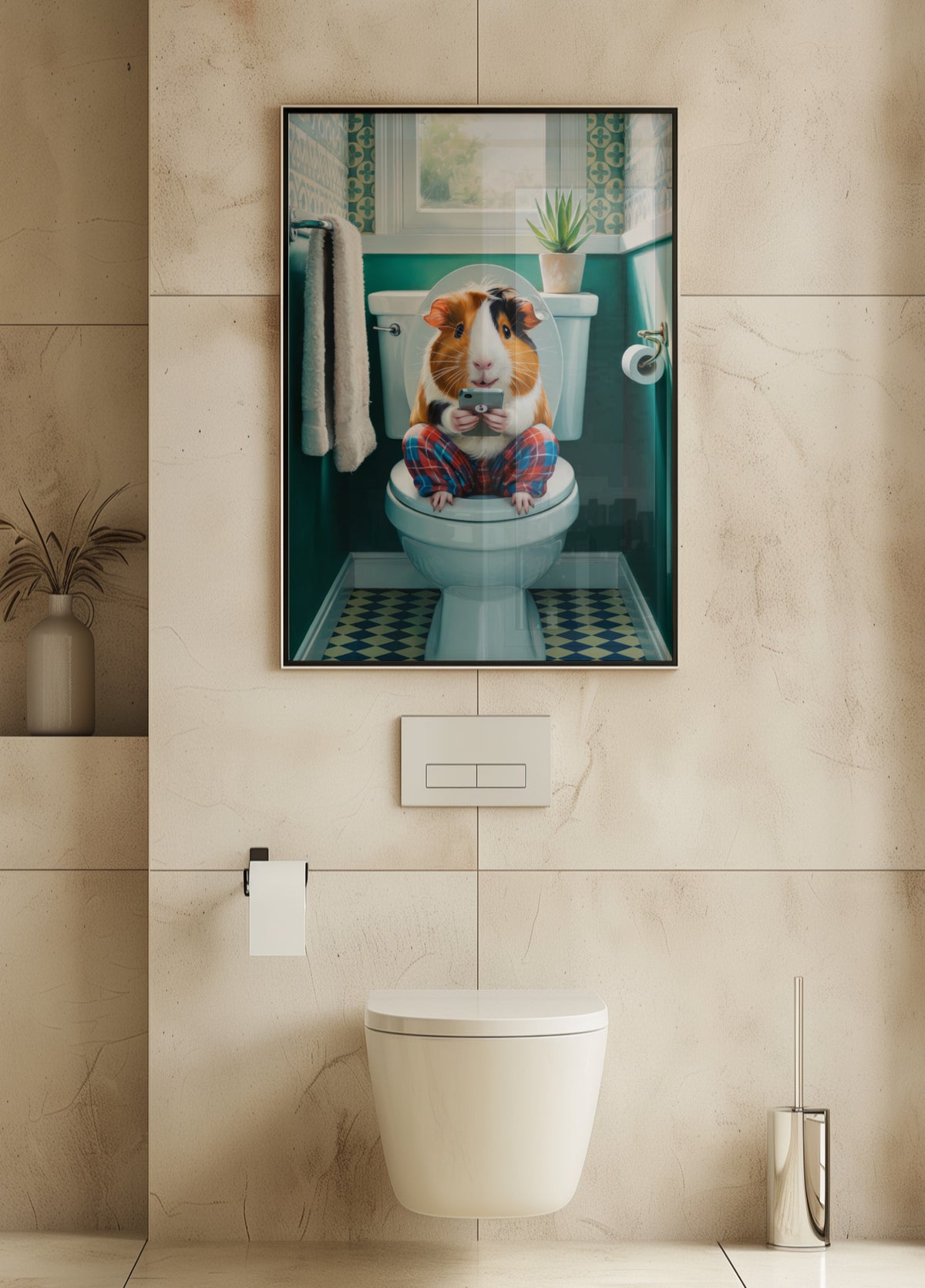 L'ora della toilette del porcellino d'India