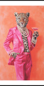 Abito rosa leopardato Martini