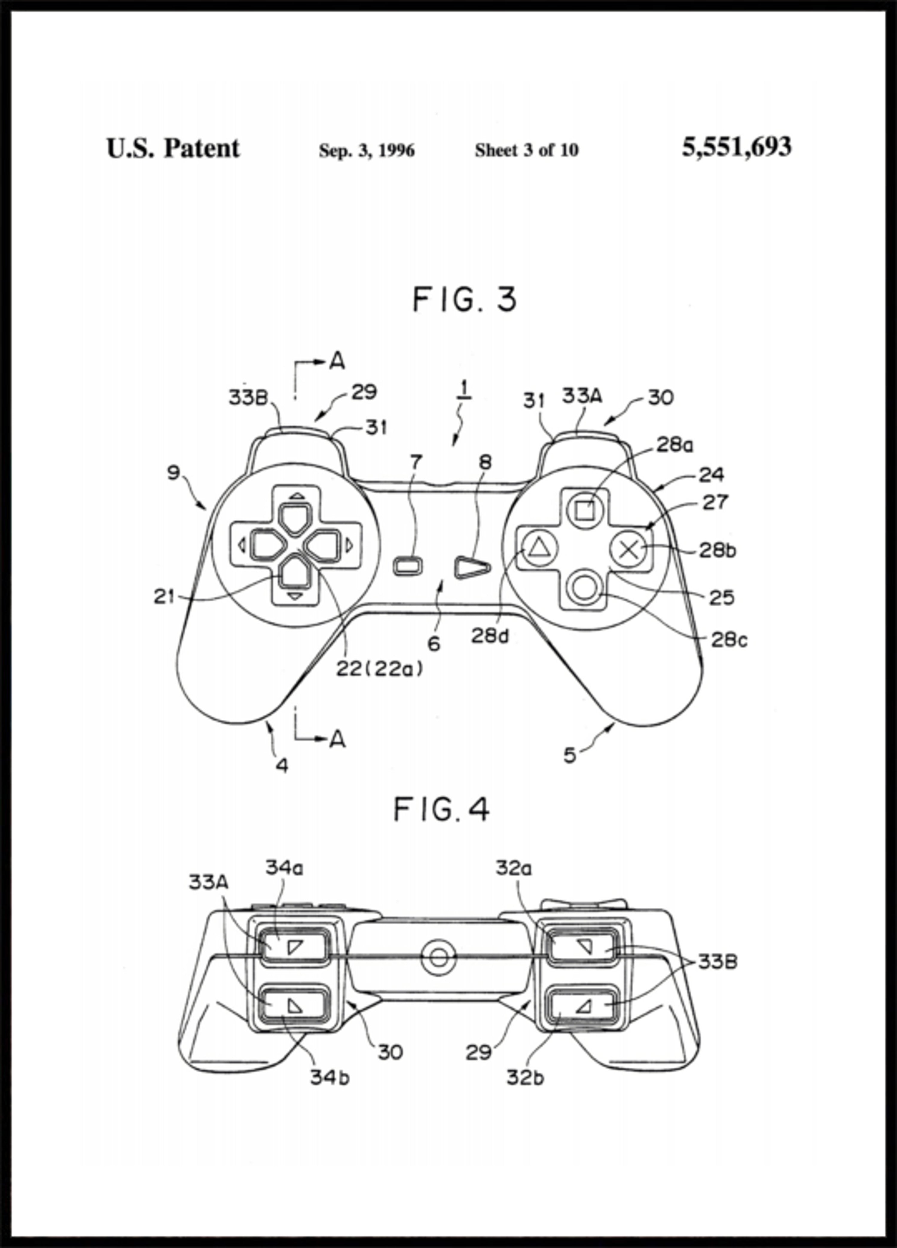 Design classico del controller di gioco