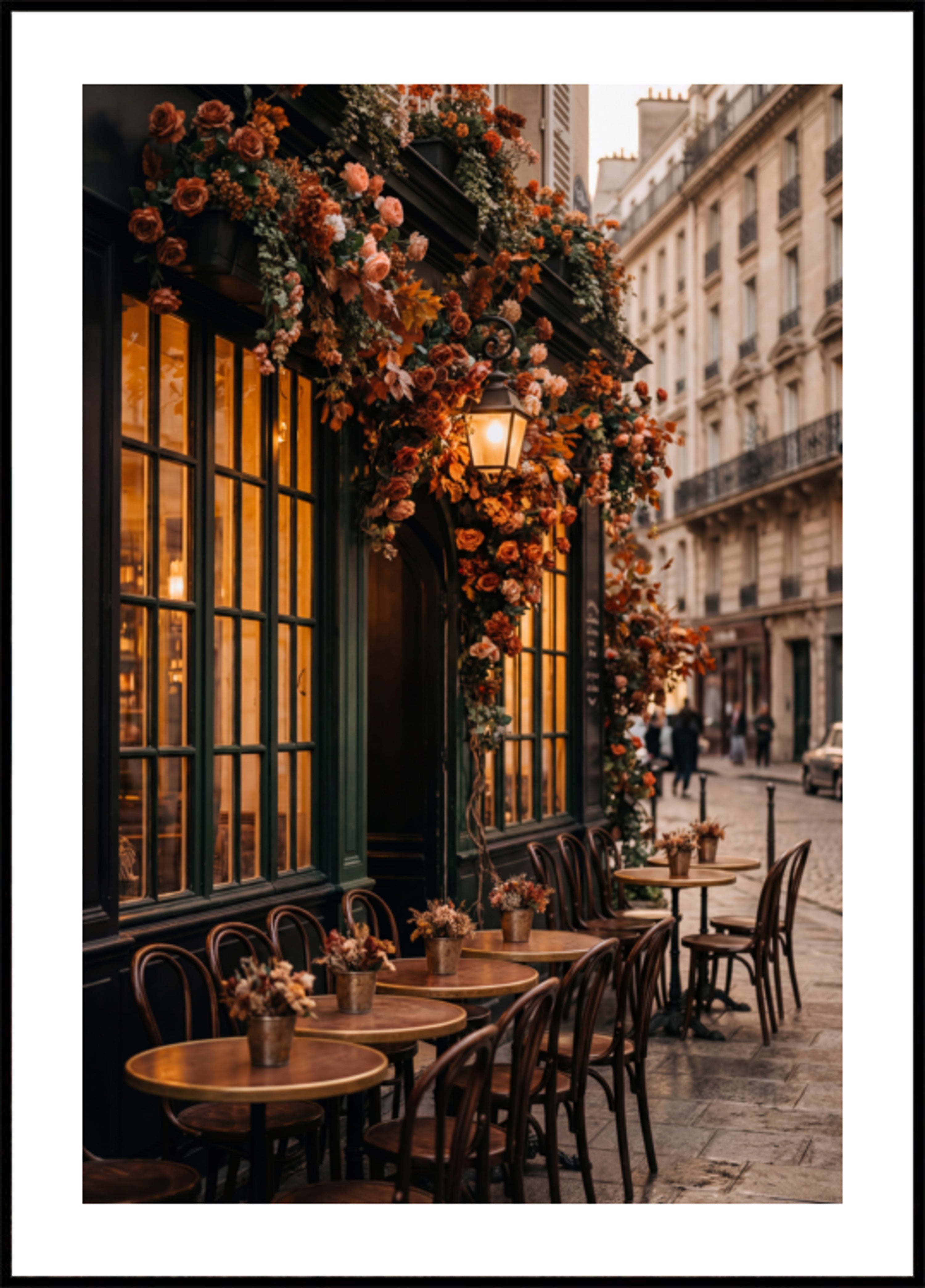 Caffè parigino d'autunno