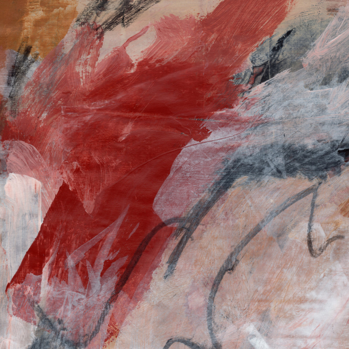 Pennellate astratte rosse