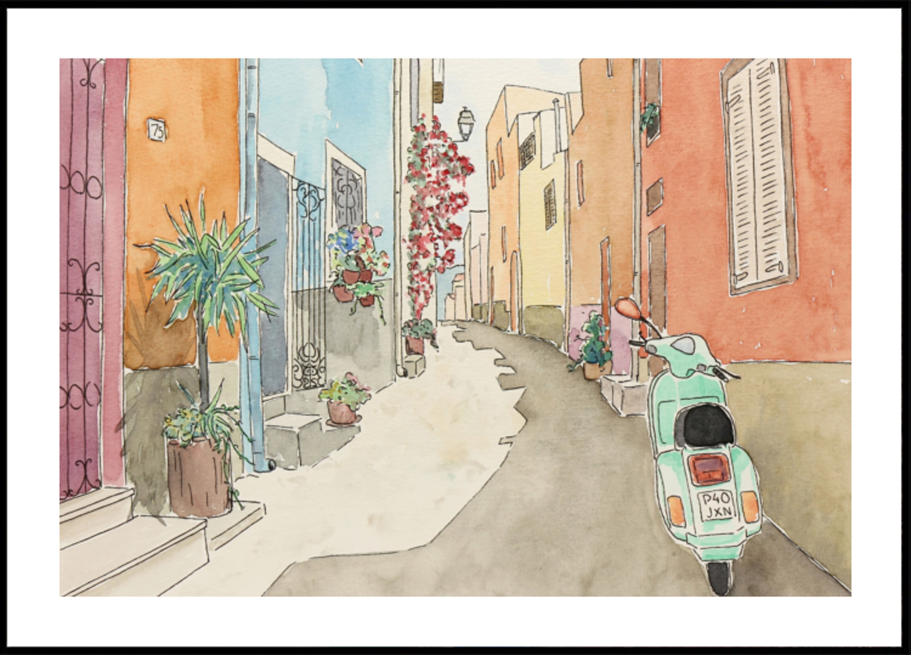 Affascinante scooter da strada europeo