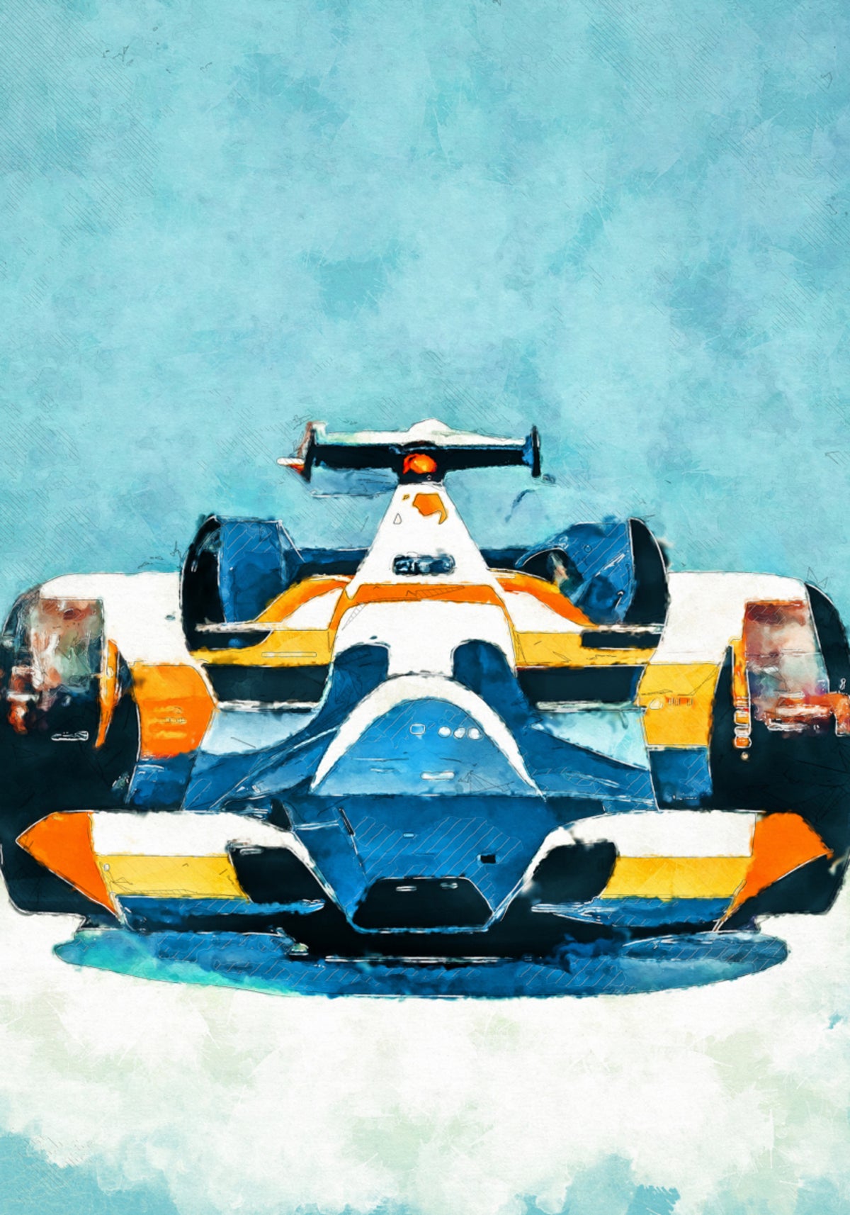 Auto da corsa di formula dinamica
