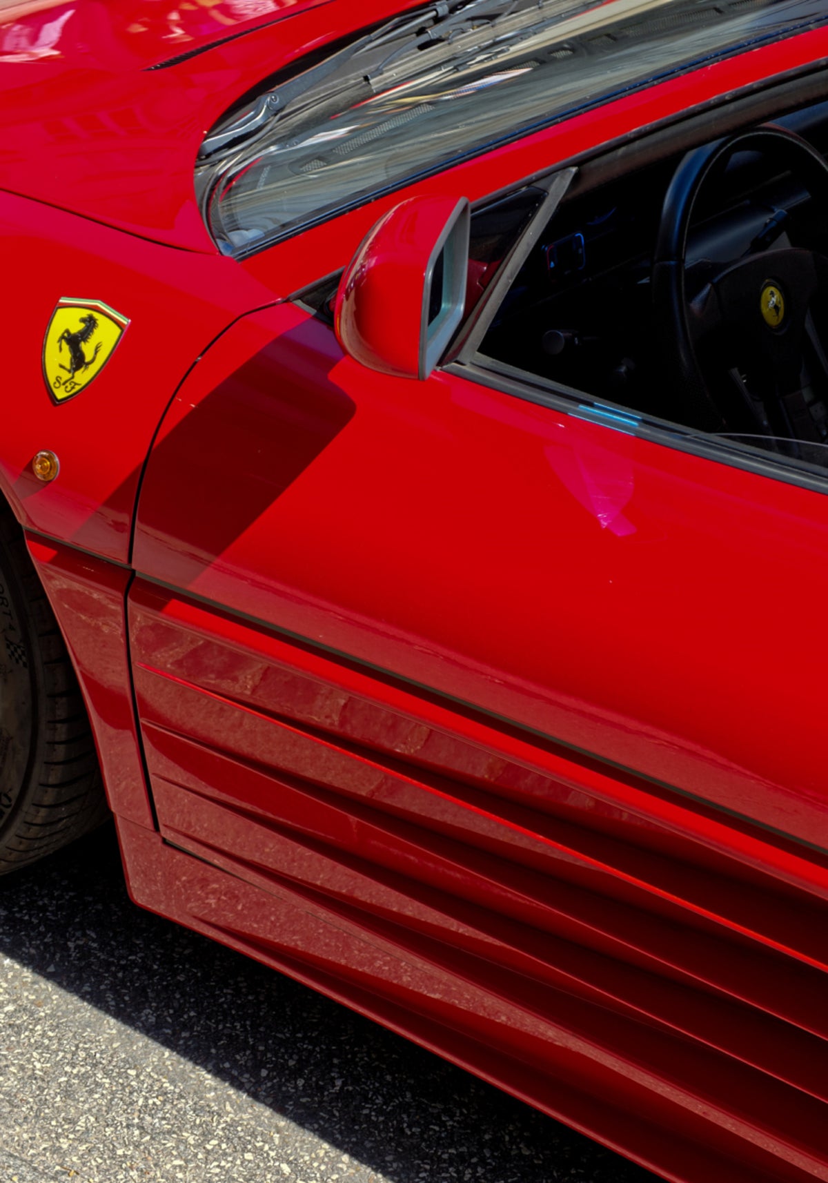 Pagina dell'auto sportiva rossa