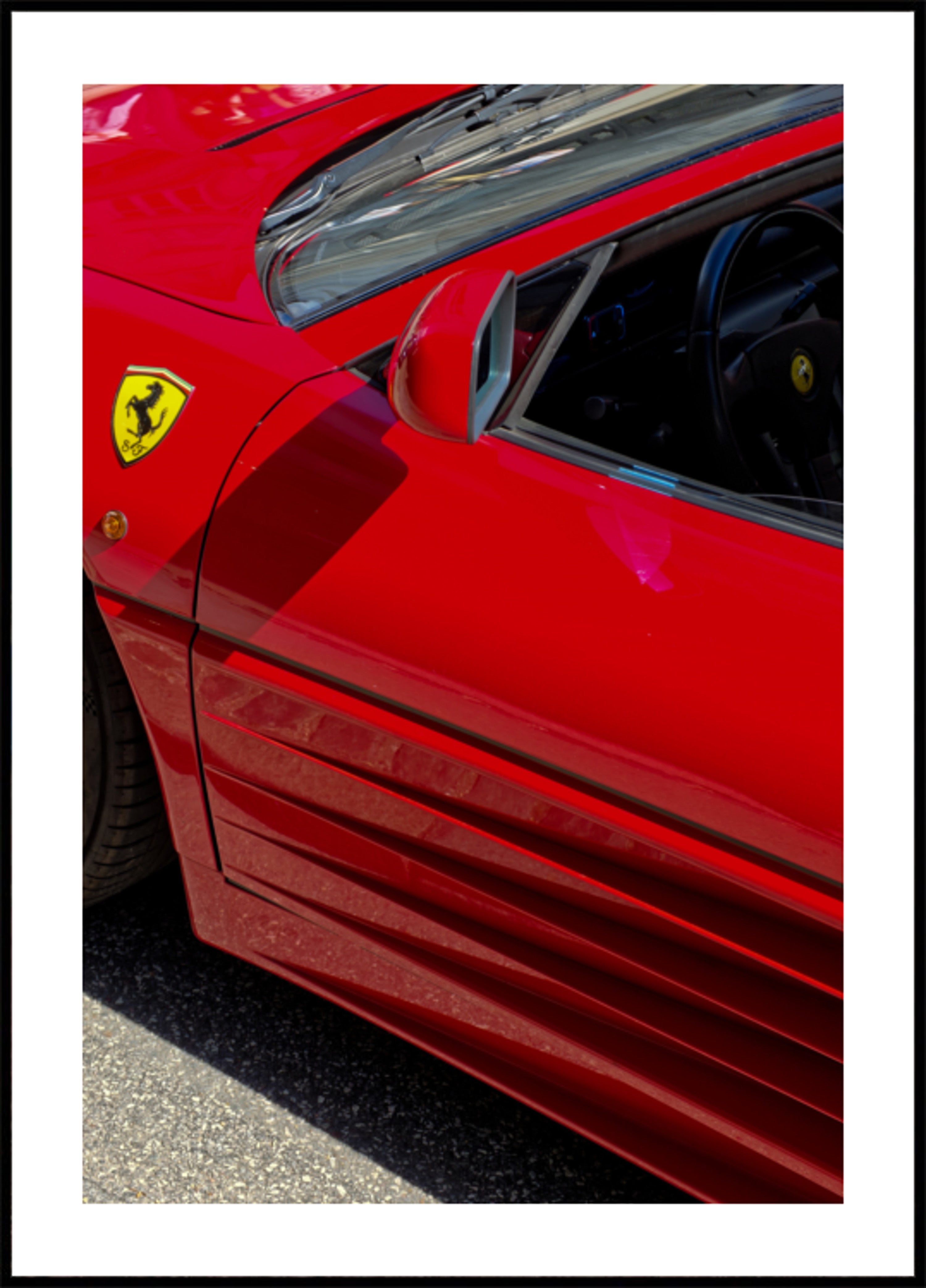 Pagina dell'auto sportiva rossa