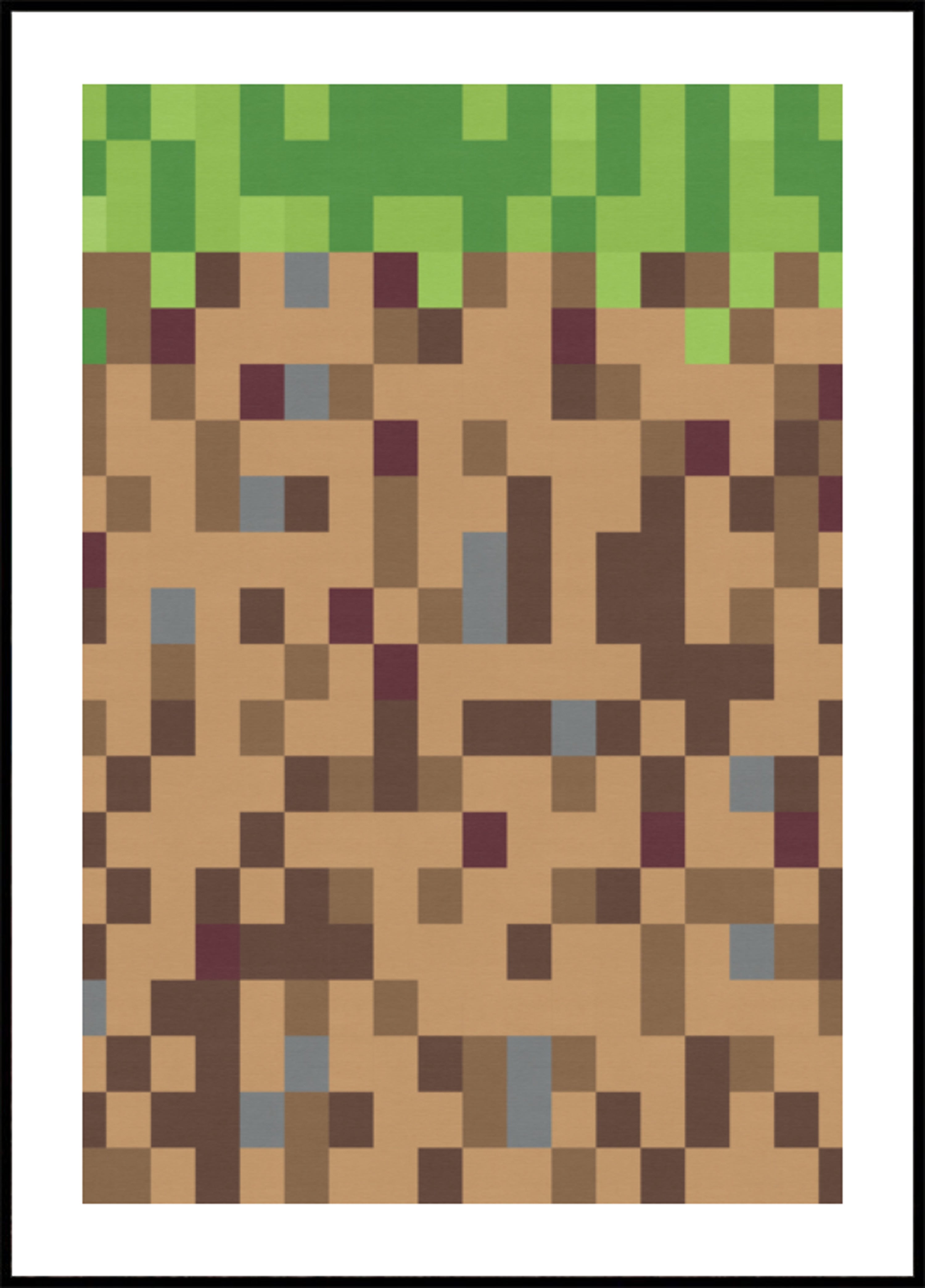 Blocco di erba pixel