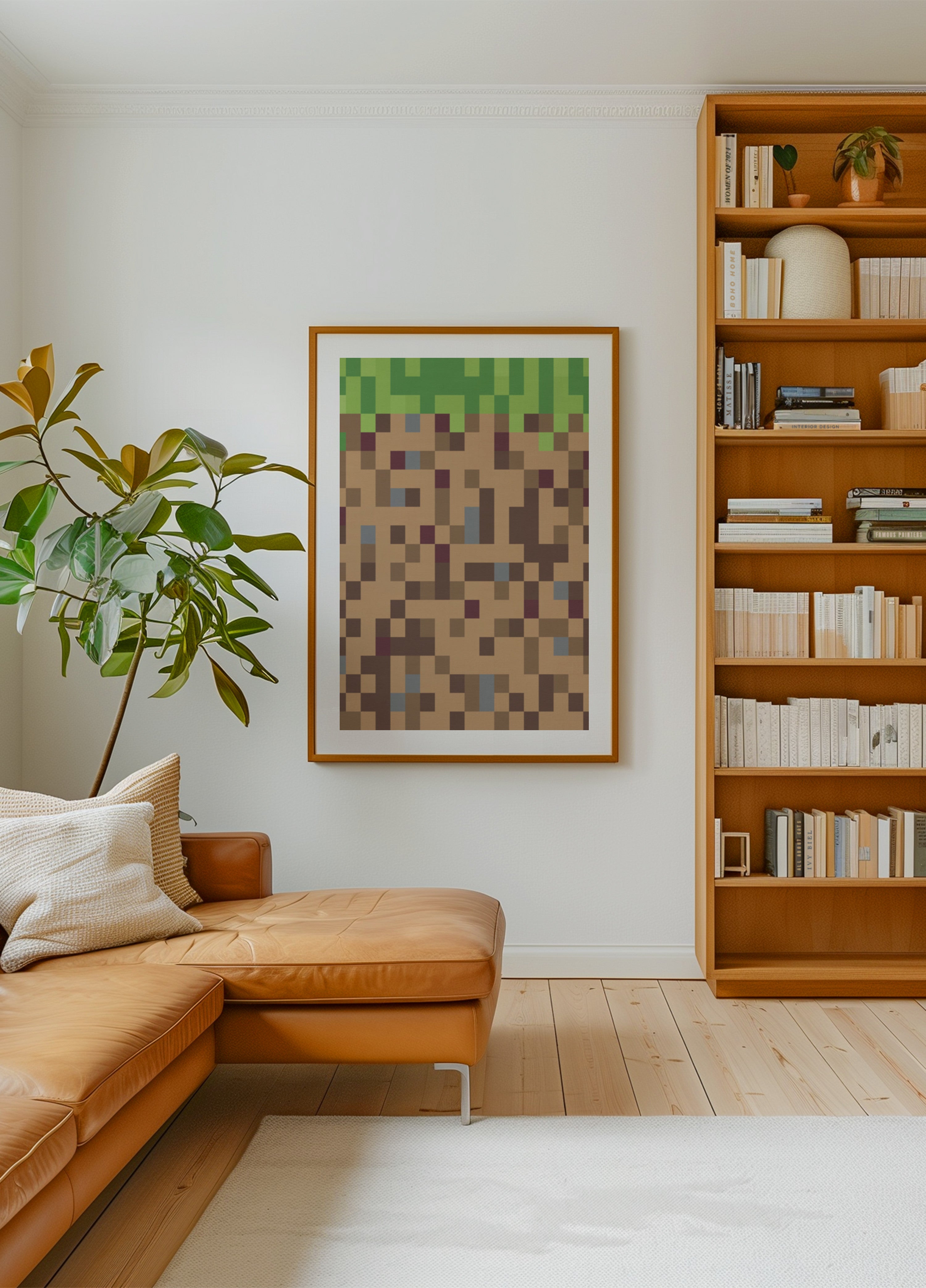 Blocco di erba pixel