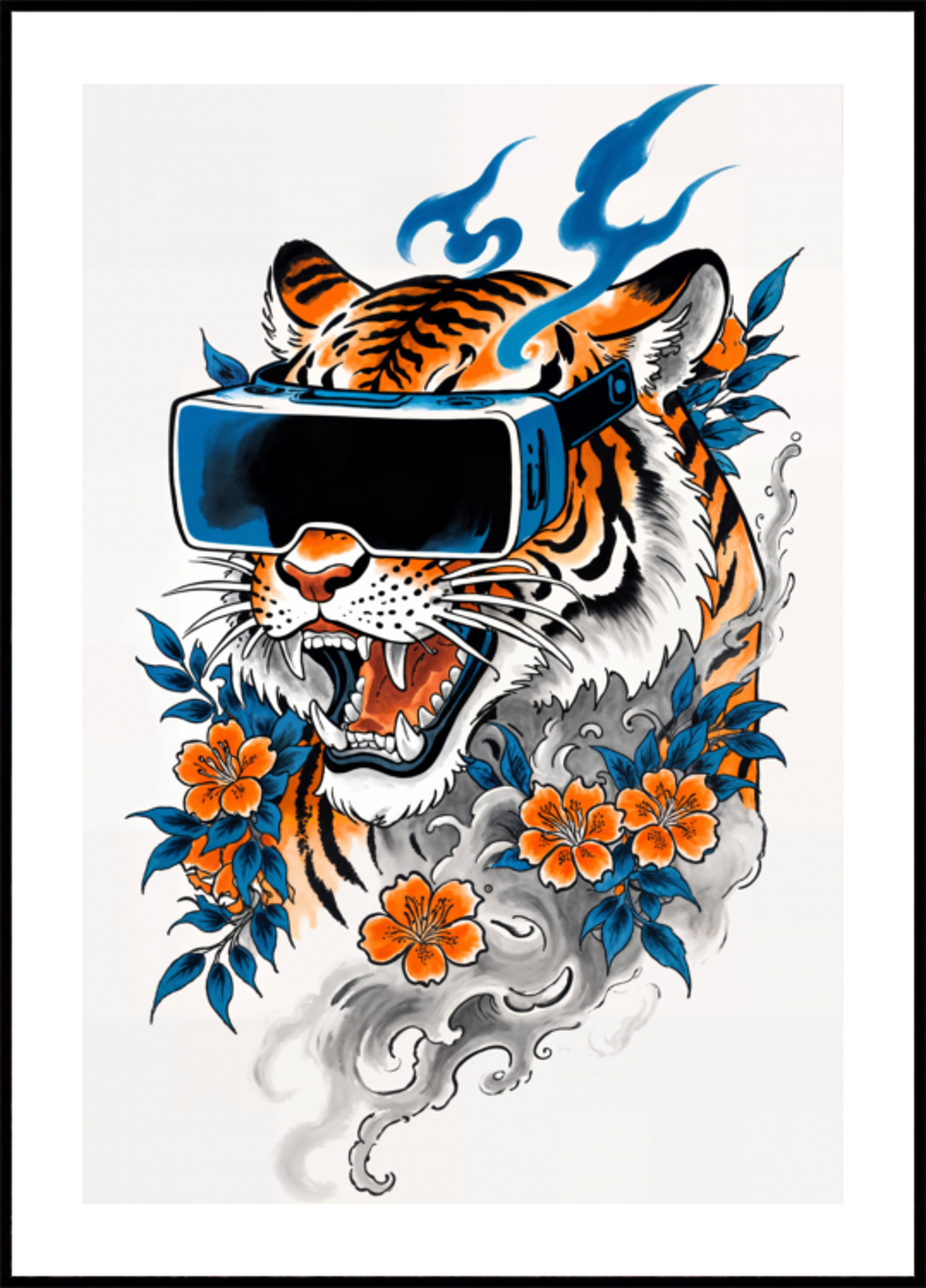 Fiore della tigre cibernetica