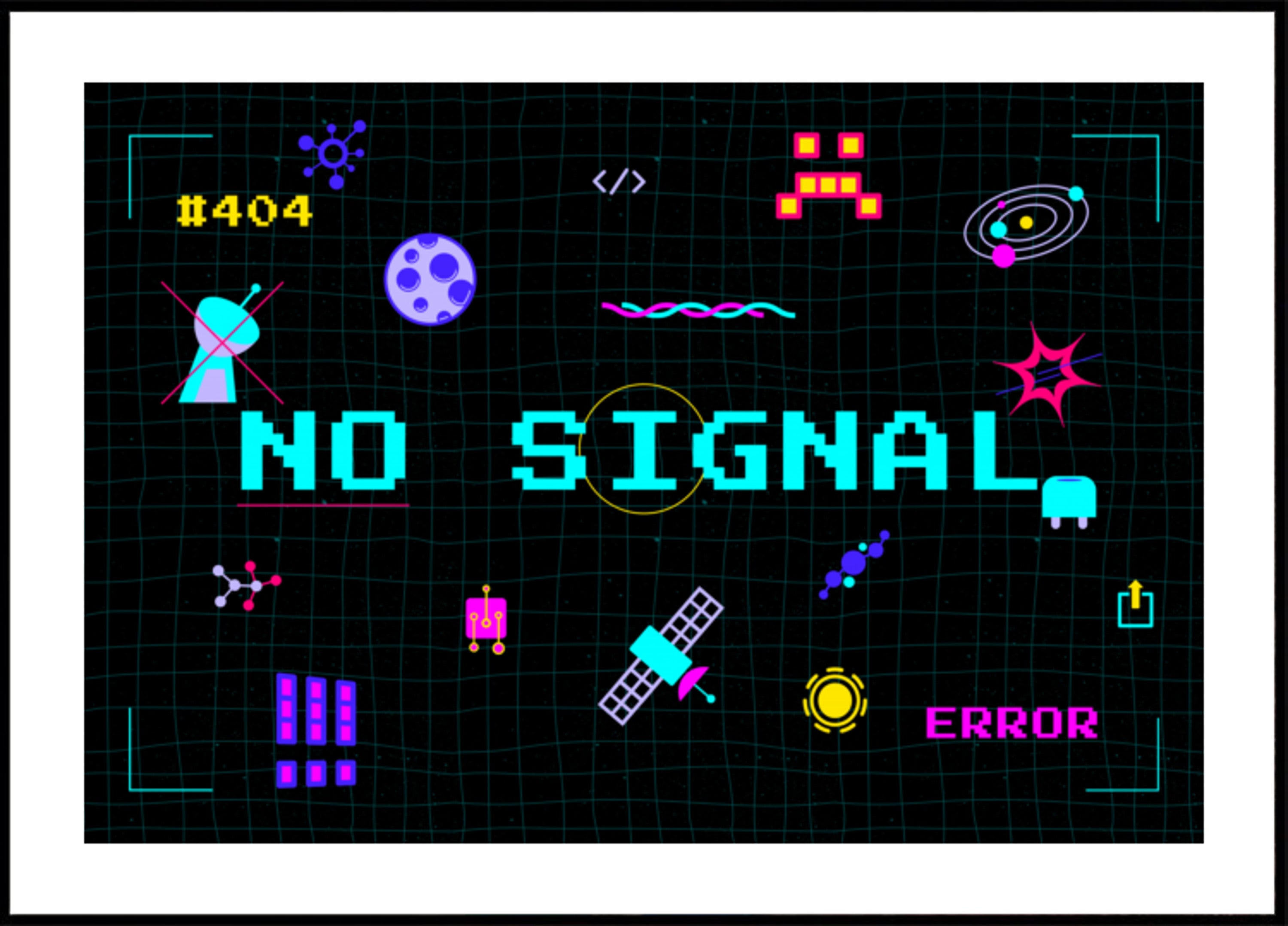 Pixel retrò Nessun segnale