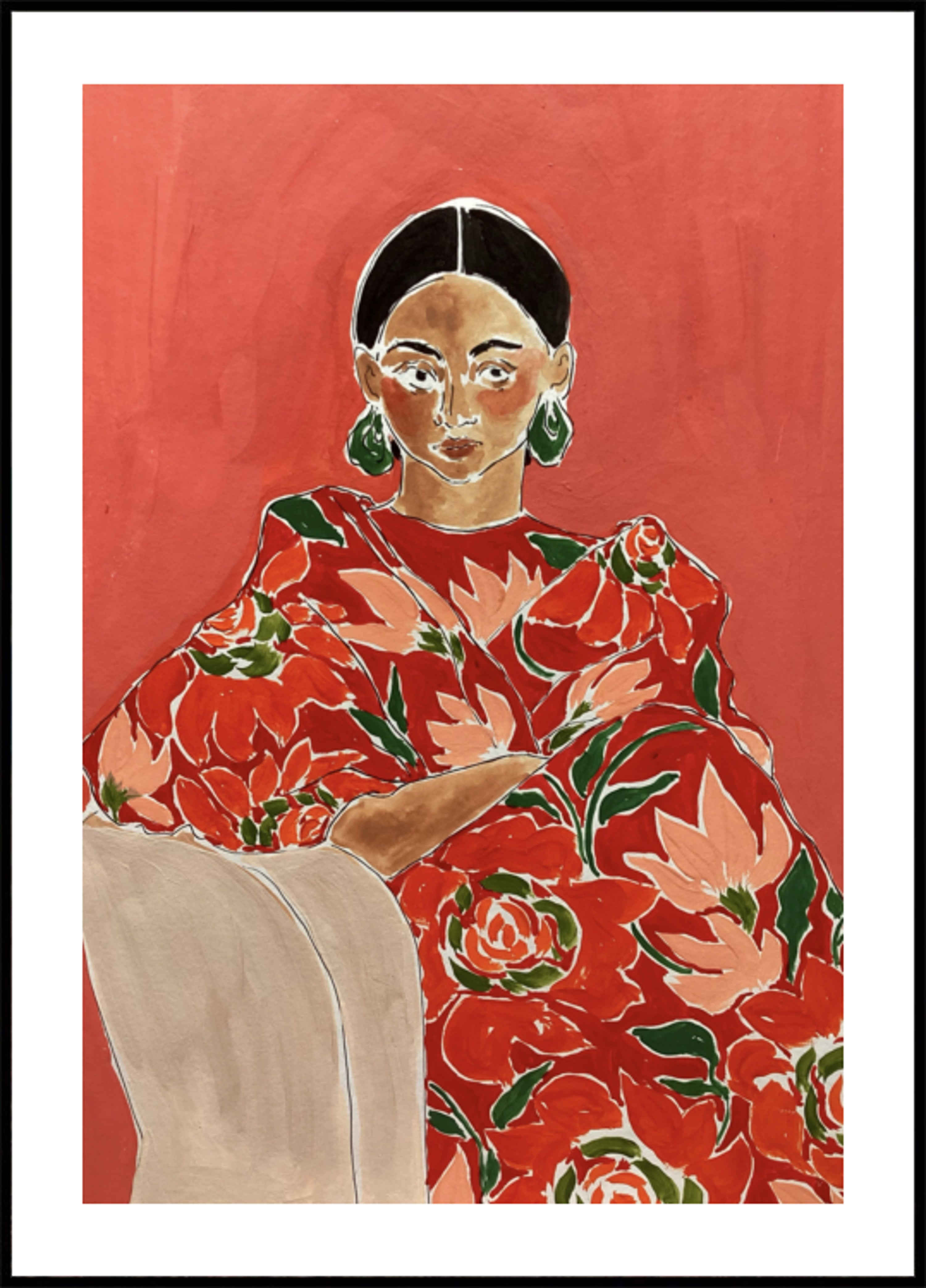 Ritratto di moda vibrante