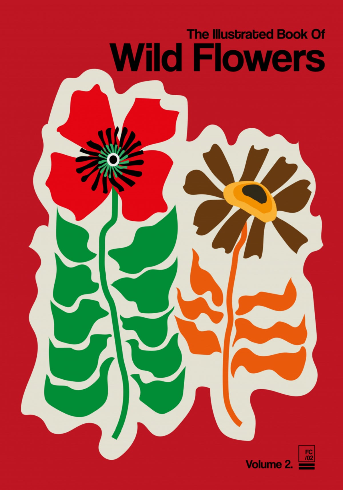 Illustrazione retrò di fiori di campo