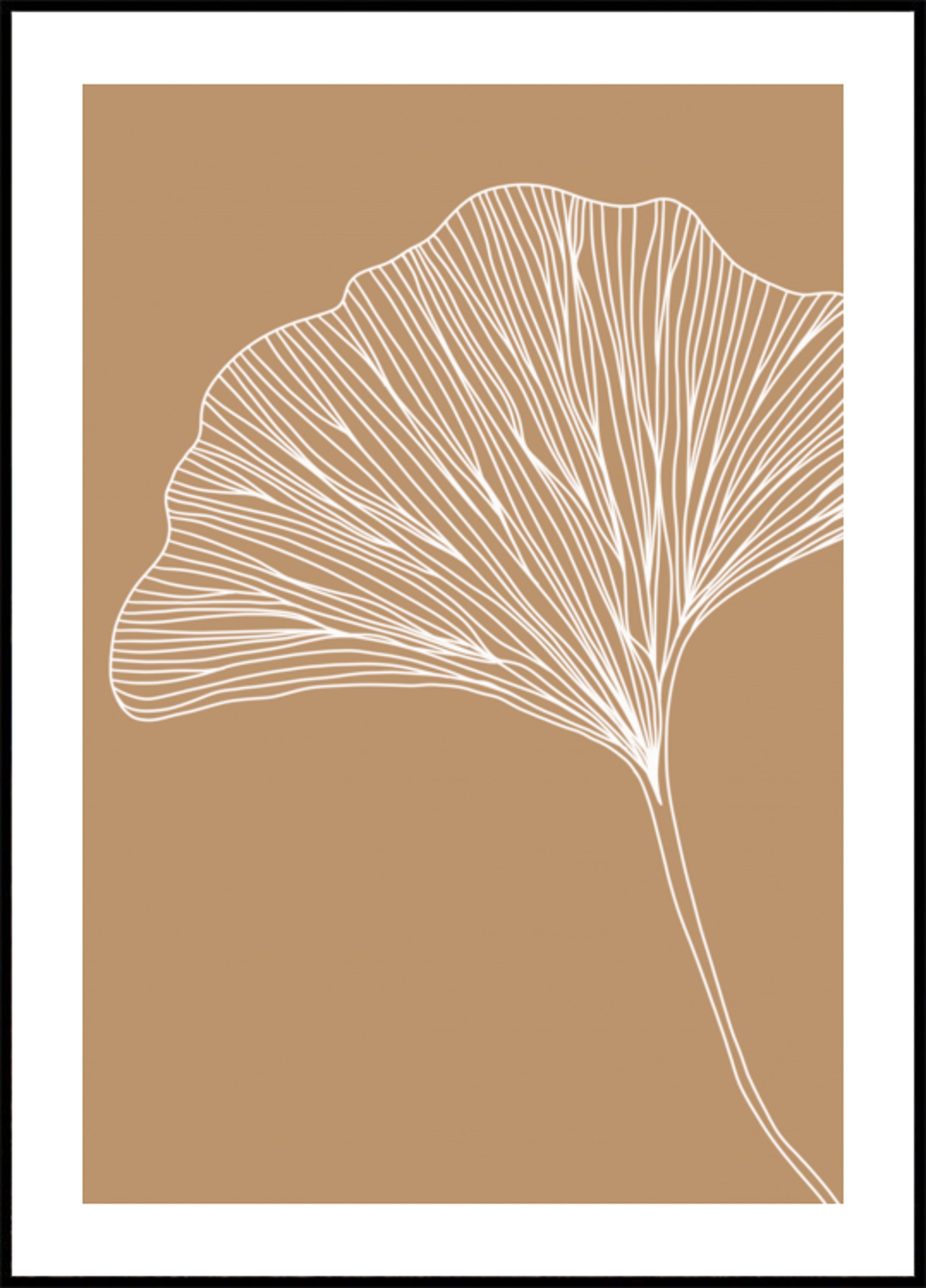 Elegante foglia di ginkgo