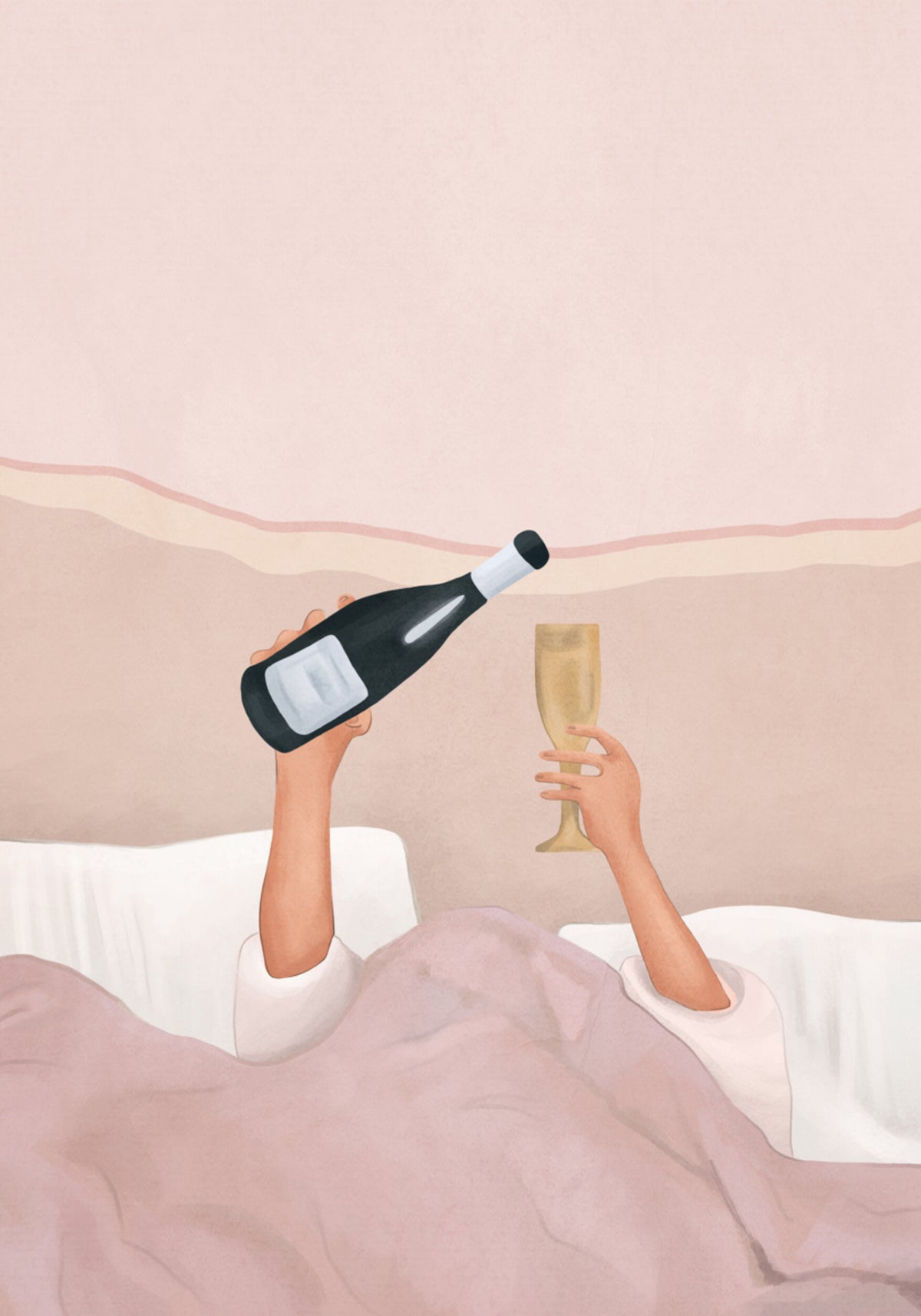 Champagne a letto