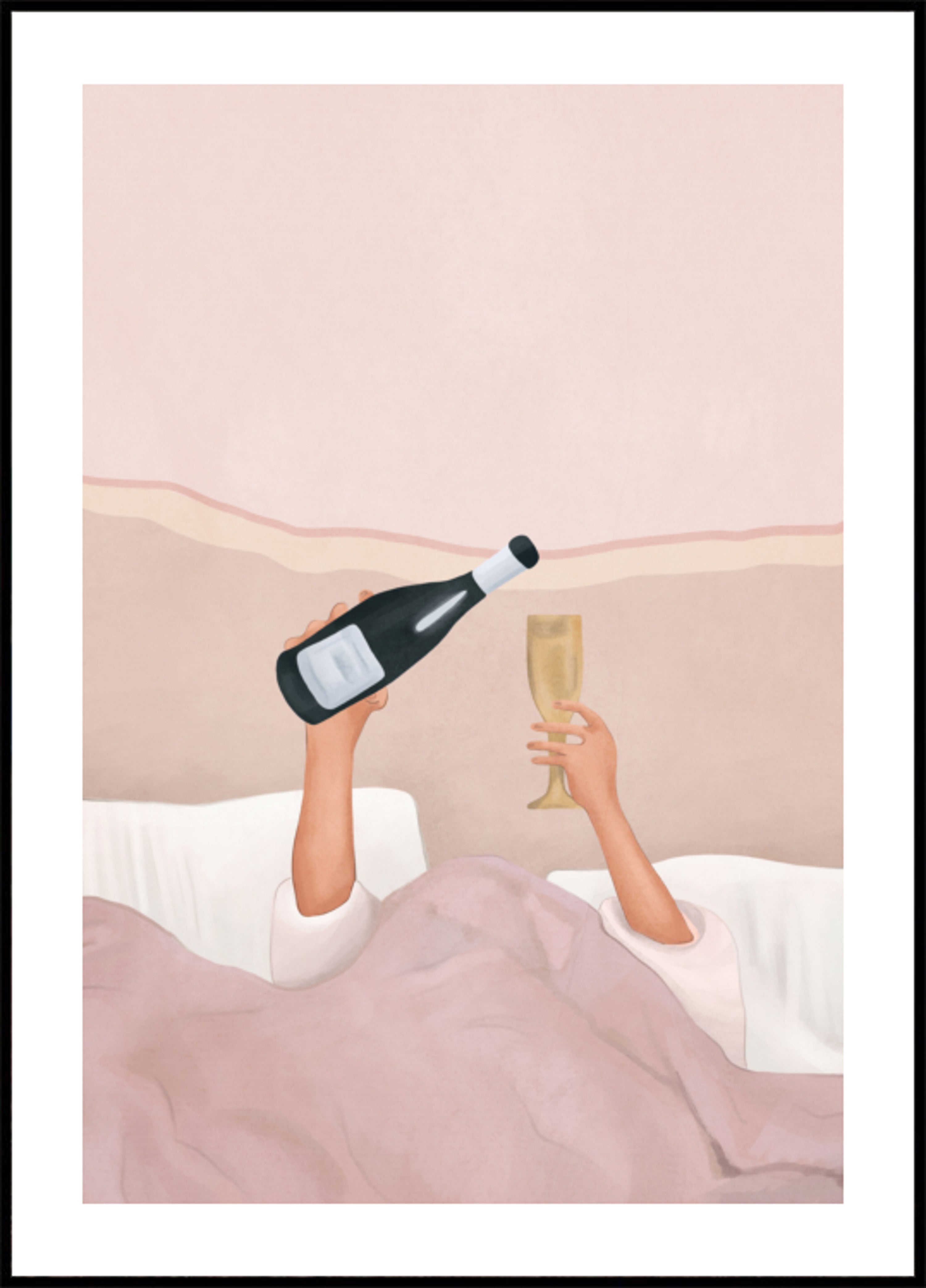 Champagne a letto
