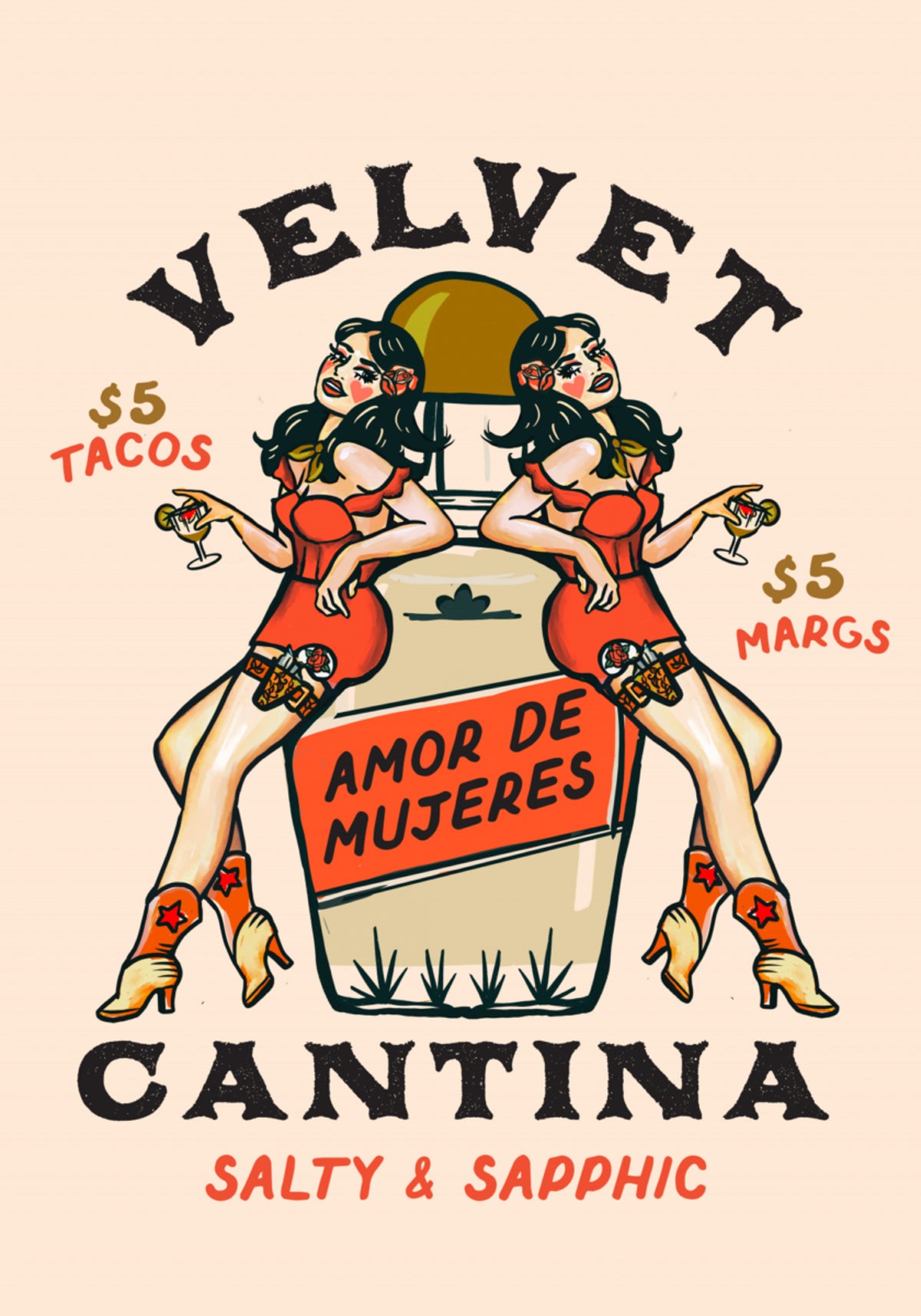 Velvet Cantina Cibo messicano, Tacos e Margarita Bar