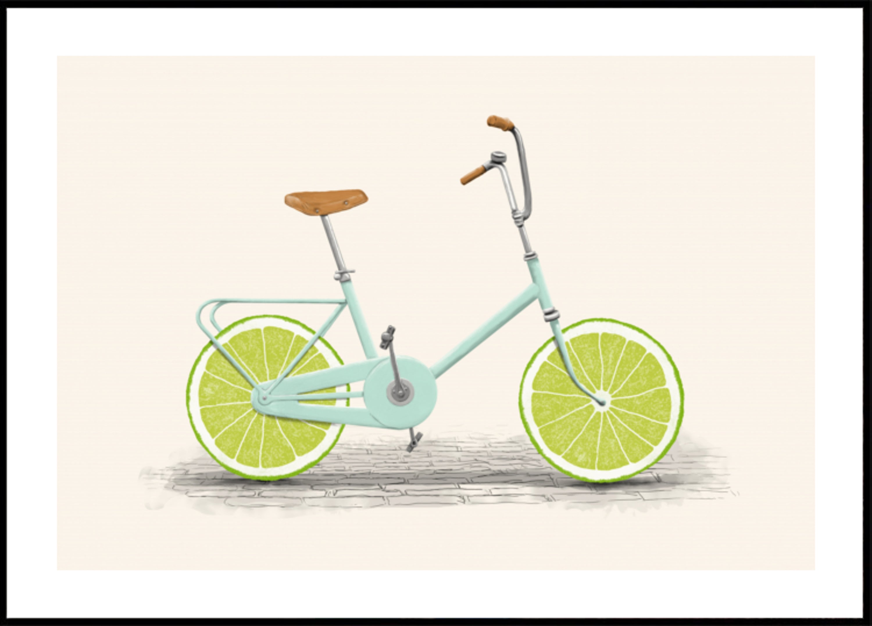 Ruota di bicicletta in calce