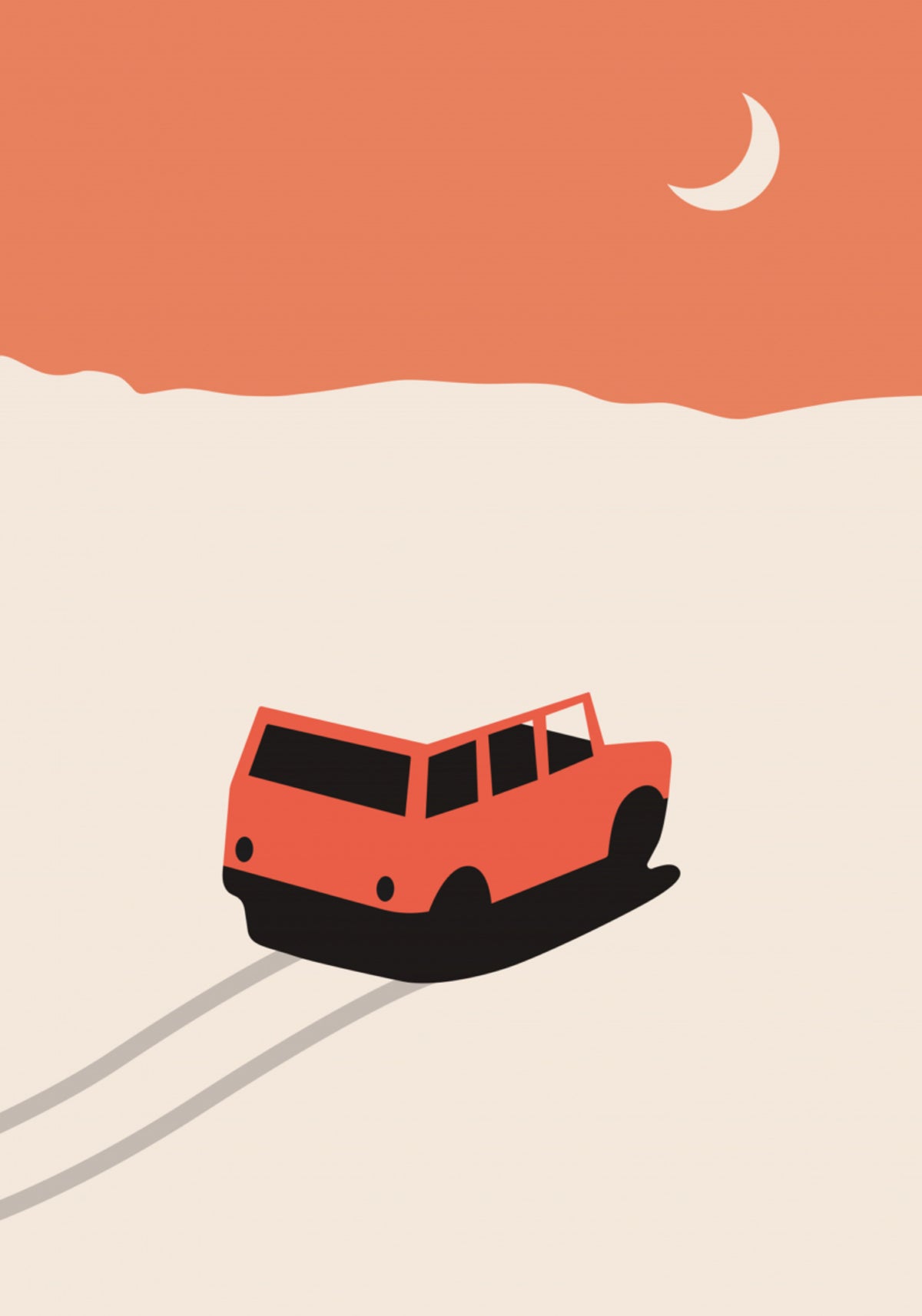 Viaggio nel deserto al chiaro di luna