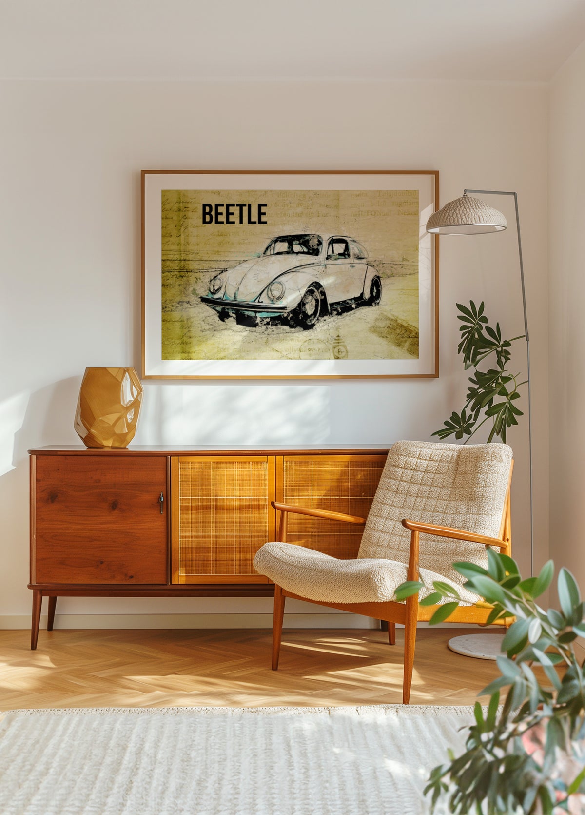 Schizzo di auto d'epoca